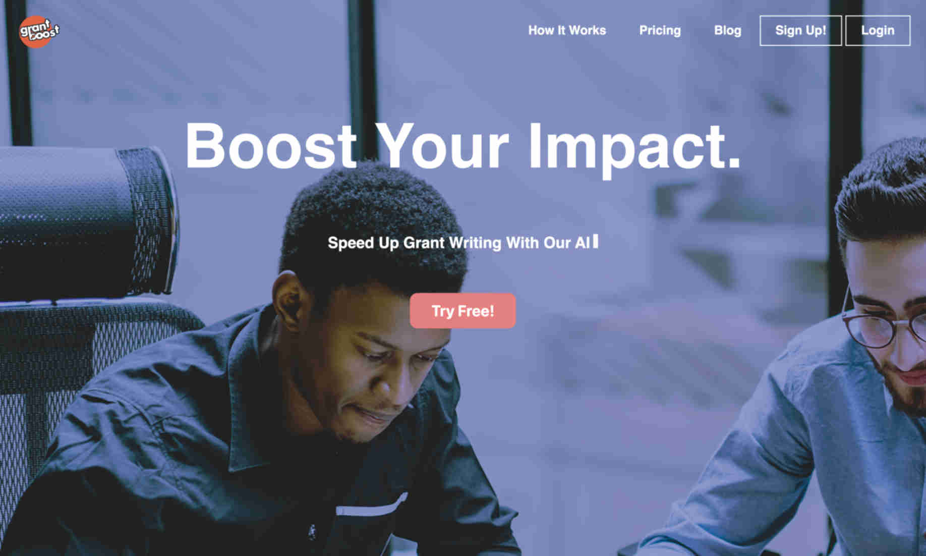 Grantboost Homepage