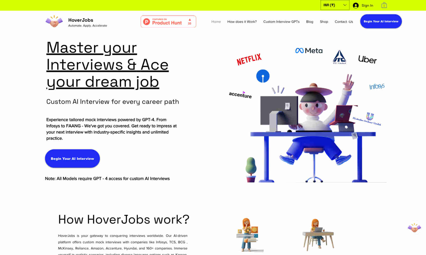 HoverJobs Homepage