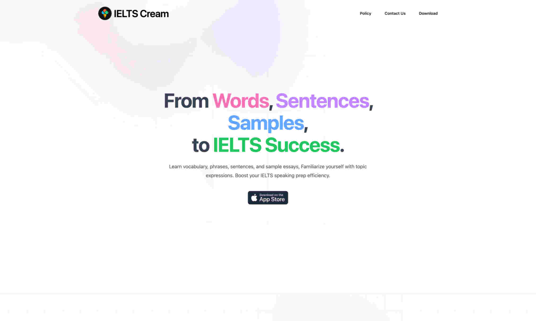 IELTS Cream Homepage