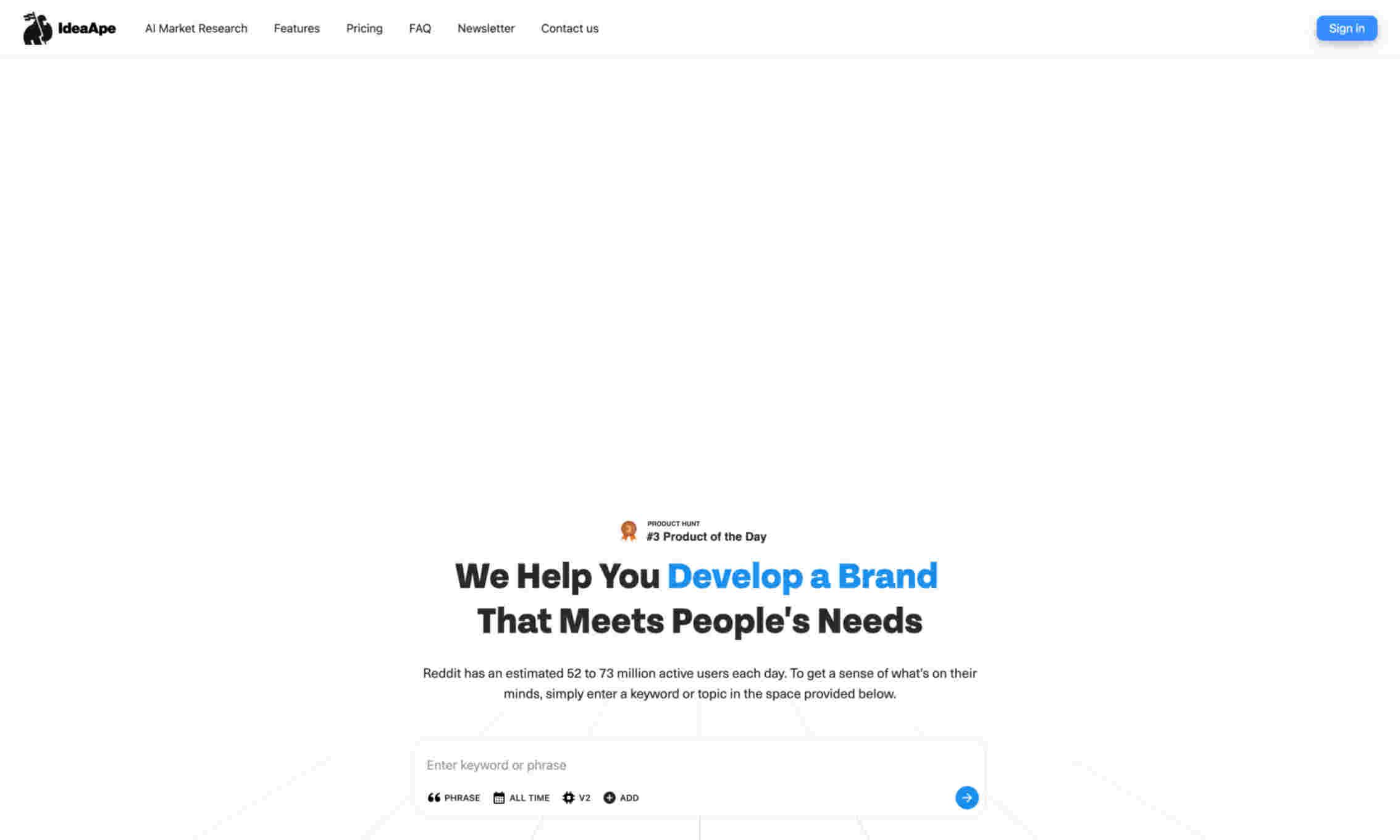 IdeaApe Homepage