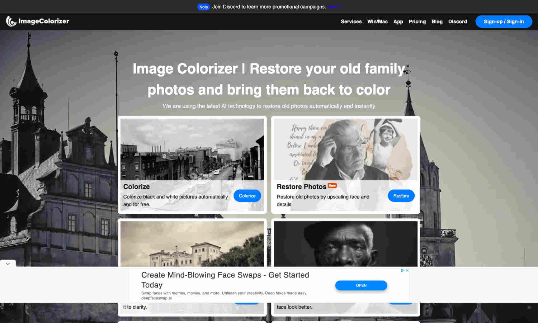 ImageColorizer Homepage