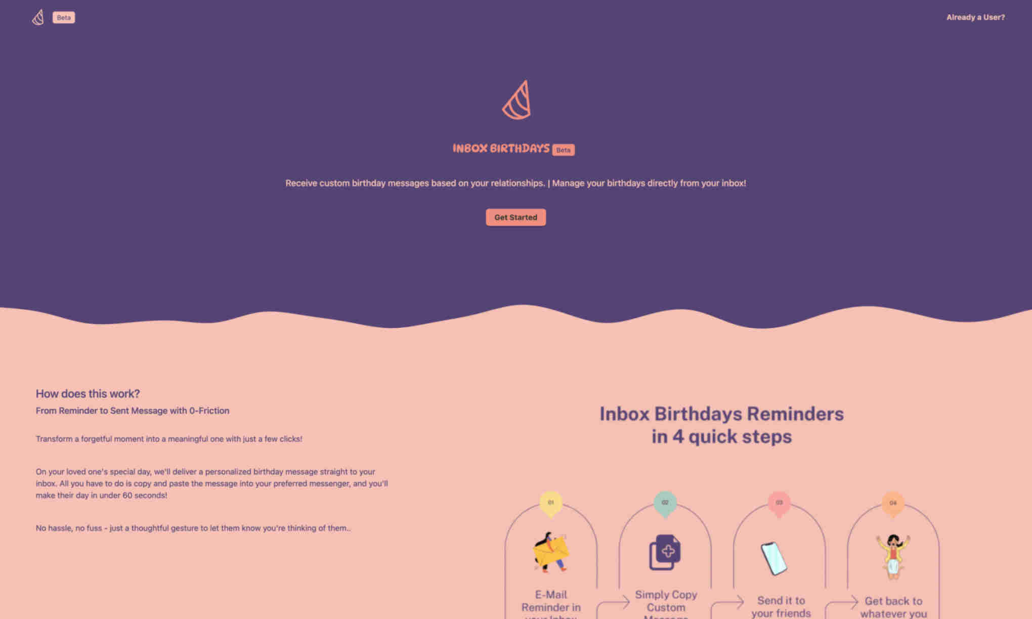 Inbox Birthdays Homepage