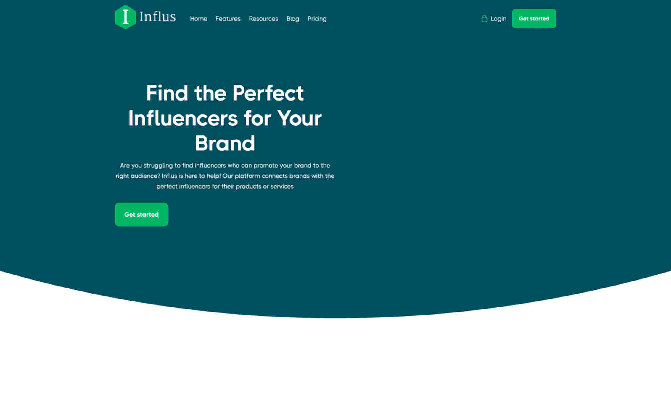 Influs Homepage