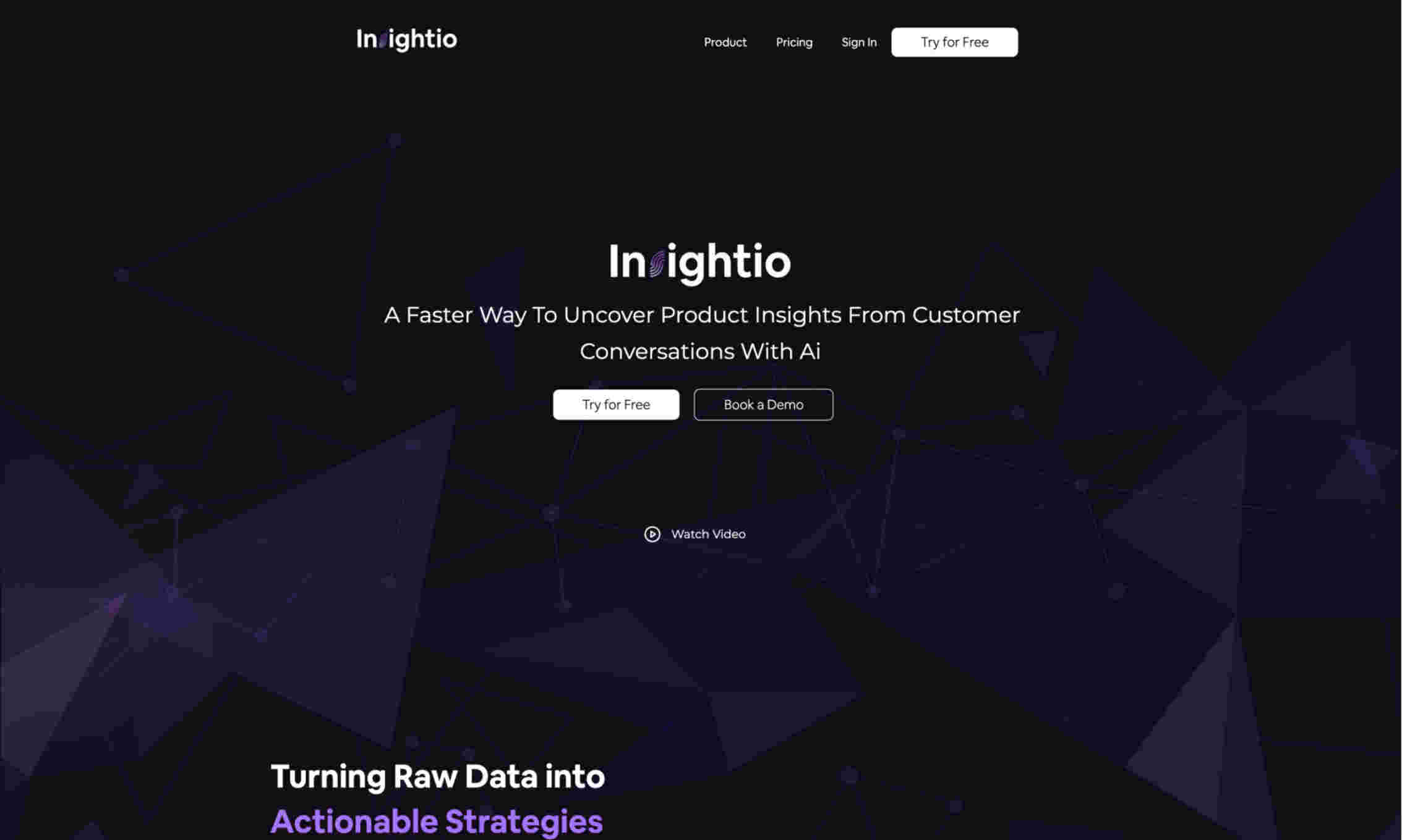 Insightio Homepage