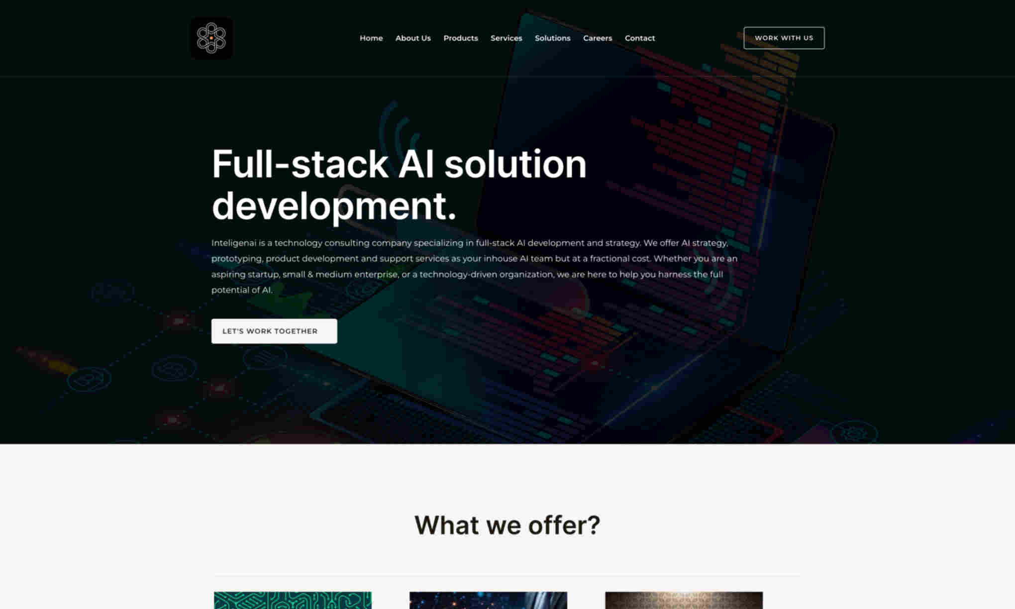 Intelligenai Homepage