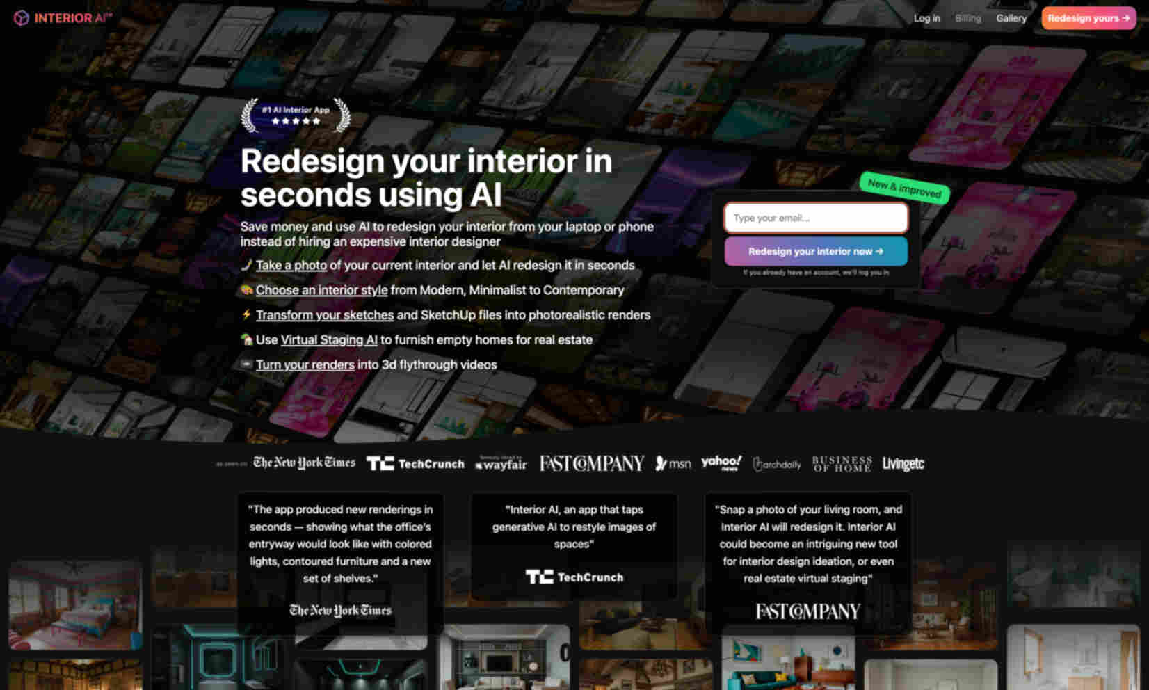 Interior AI Homepage