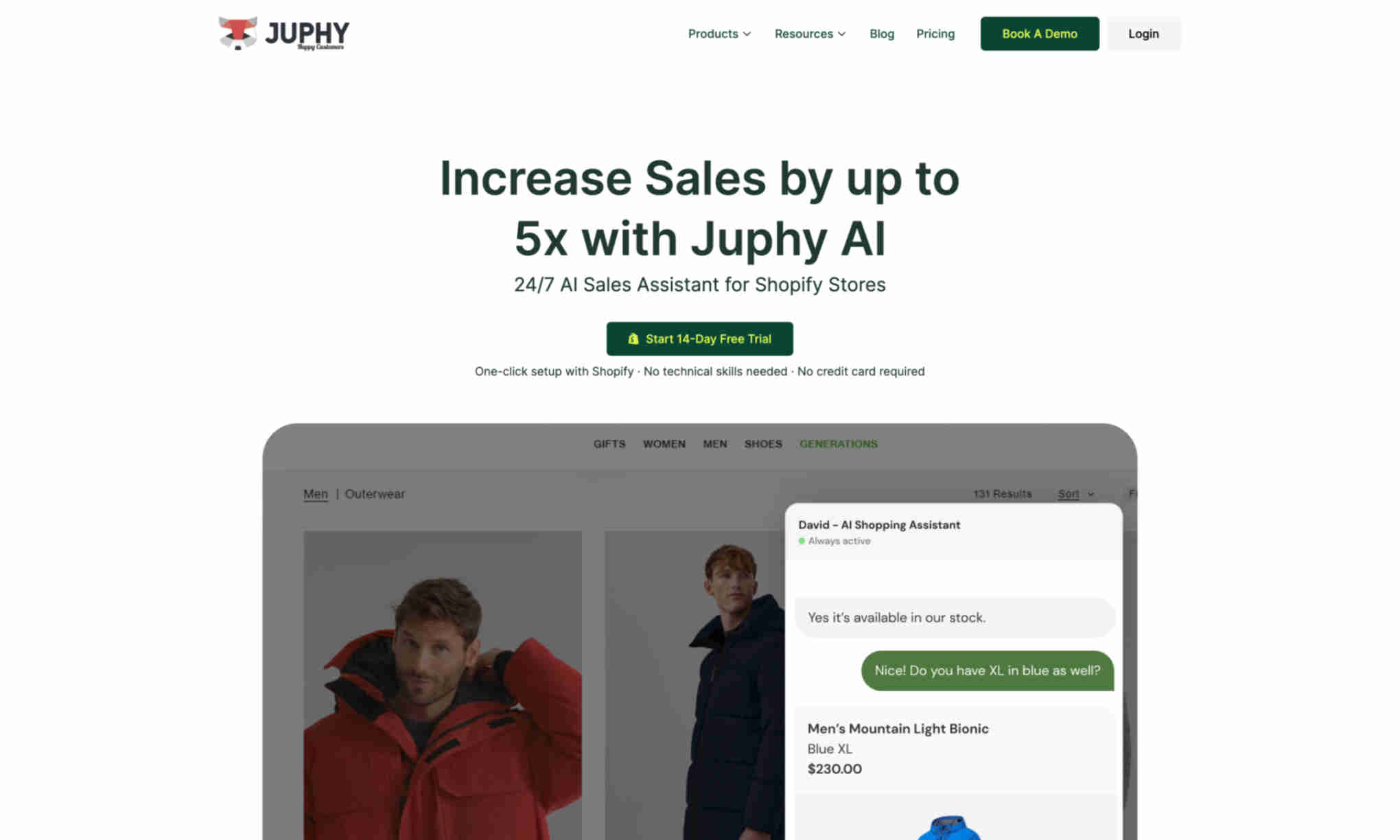 Juphy AI Homepage