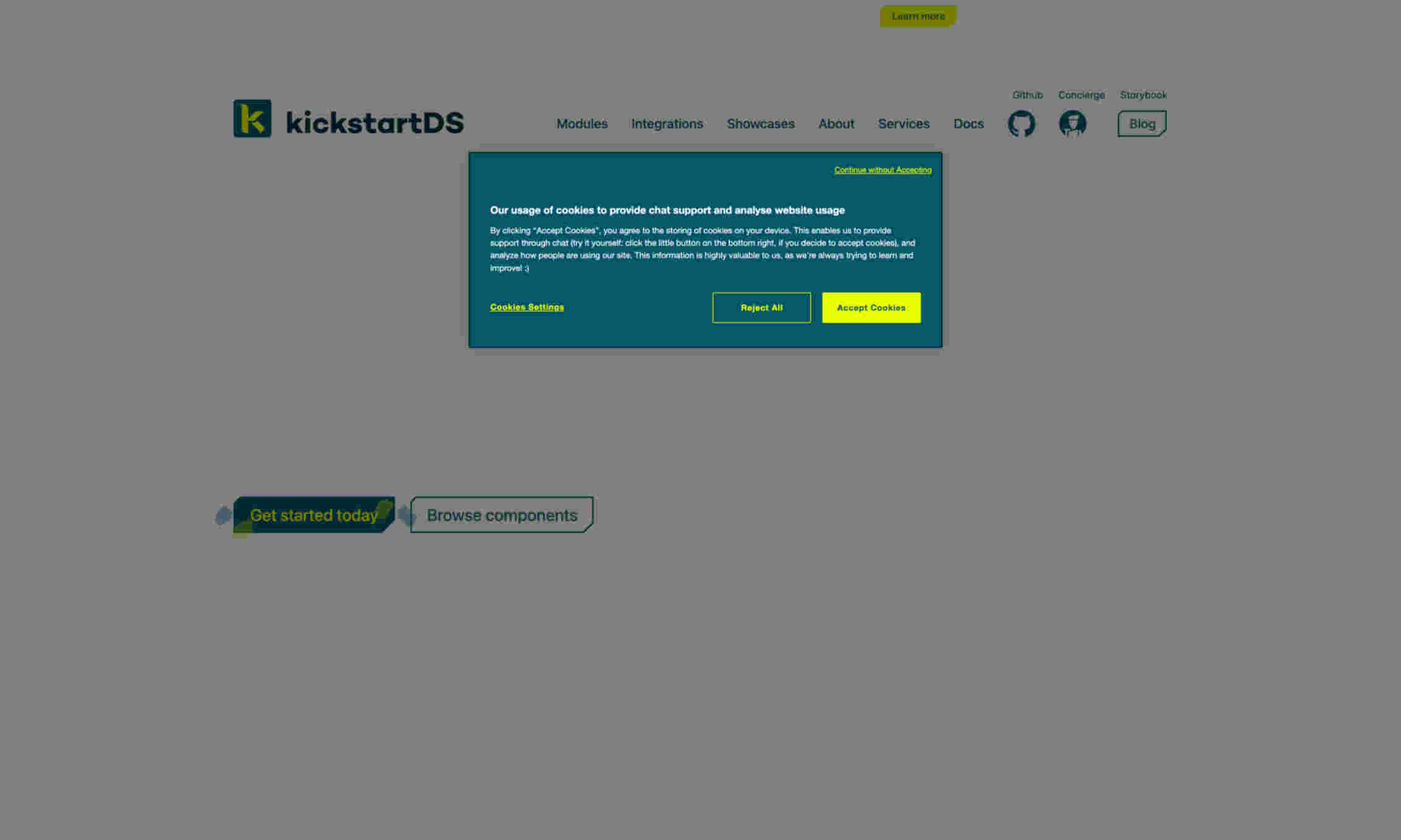 KickstartDS Homepage