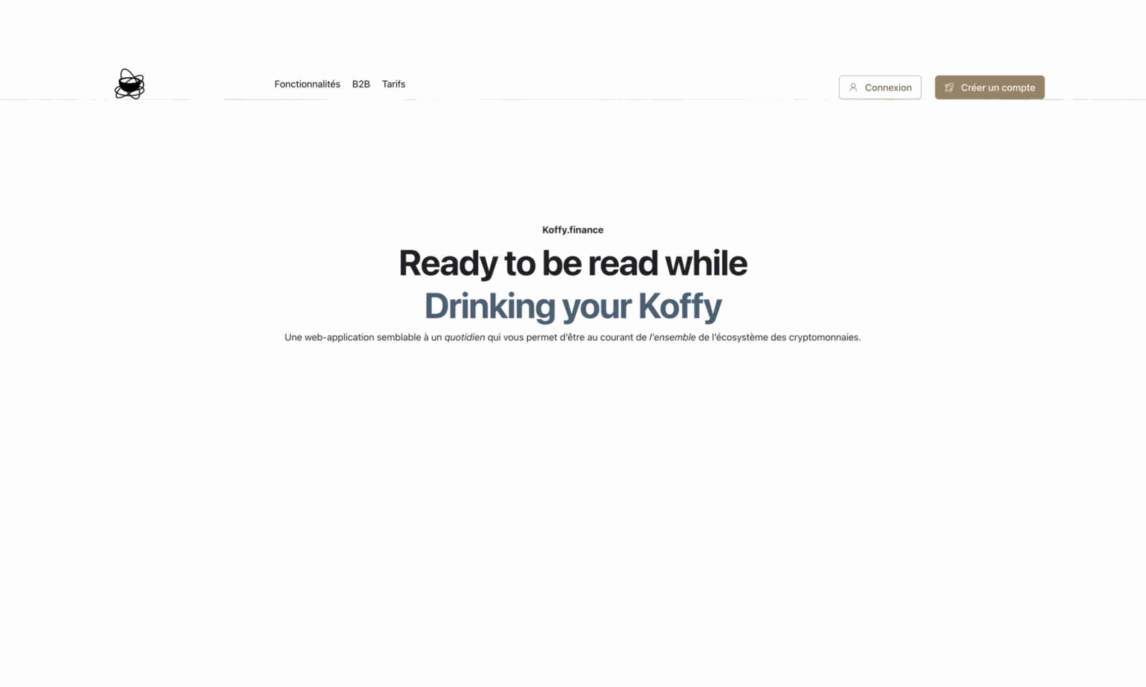 Koffy.finance Homepage