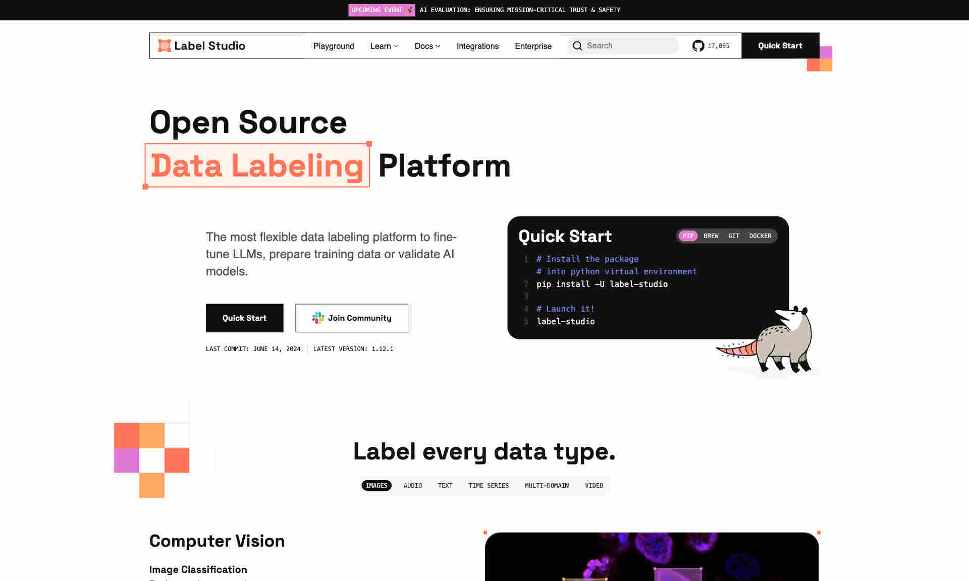 Label Studio Homepage