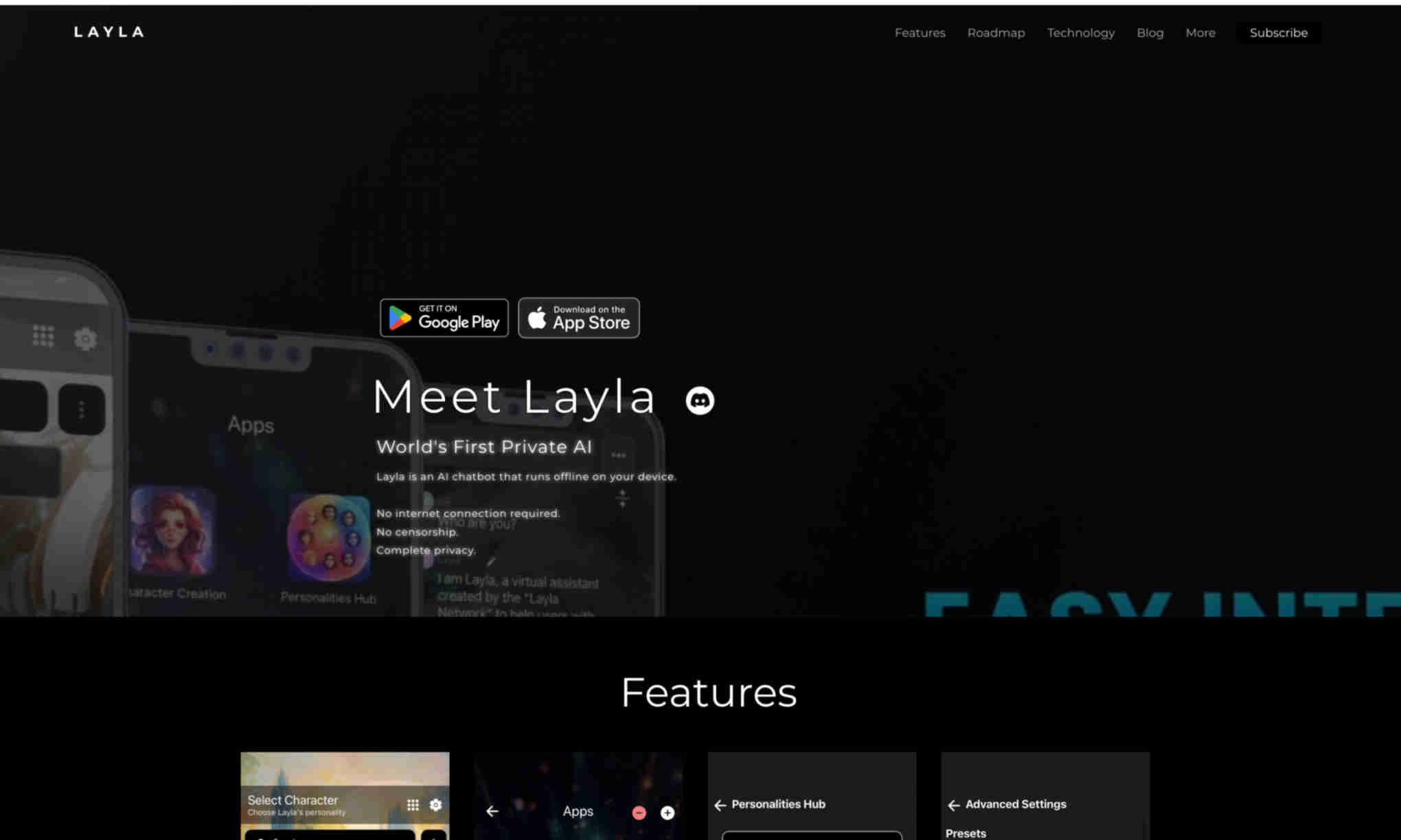 Layla Homepage