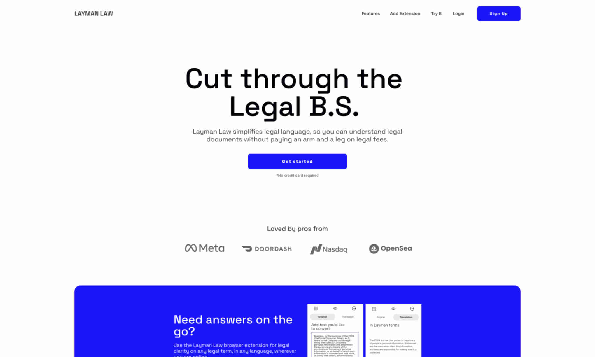 Layman Law Homepage