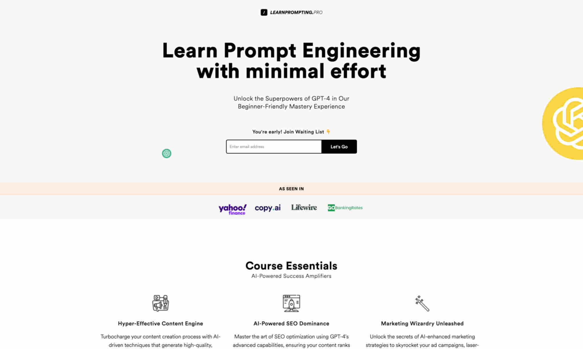 LearnPrompting.Pro Homepage