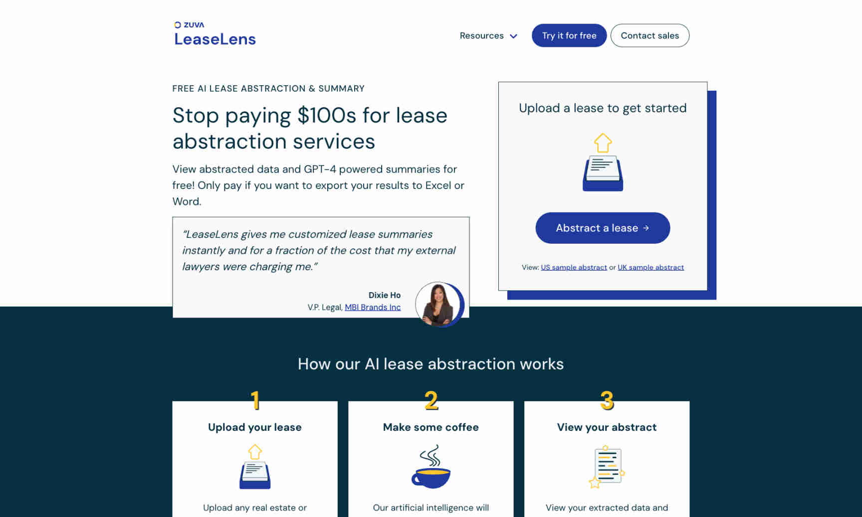 LeaseLens Homepage