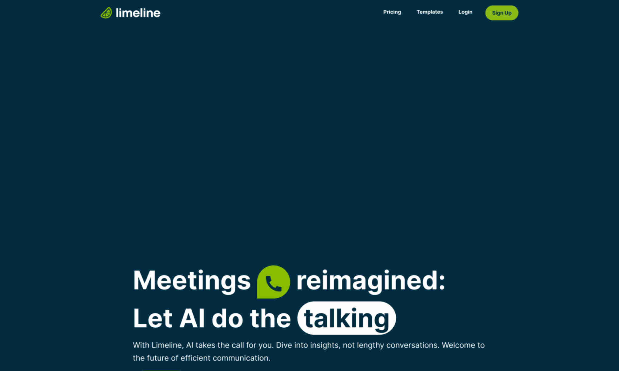 Limeline Homepage