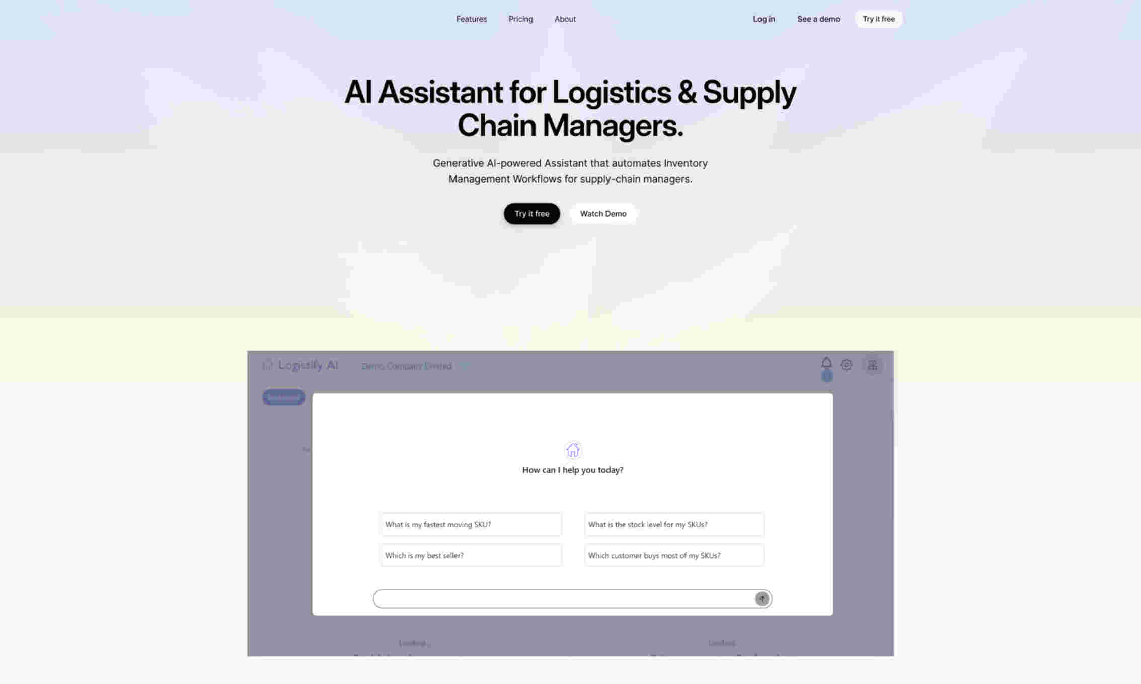 Logixify AI Homepage