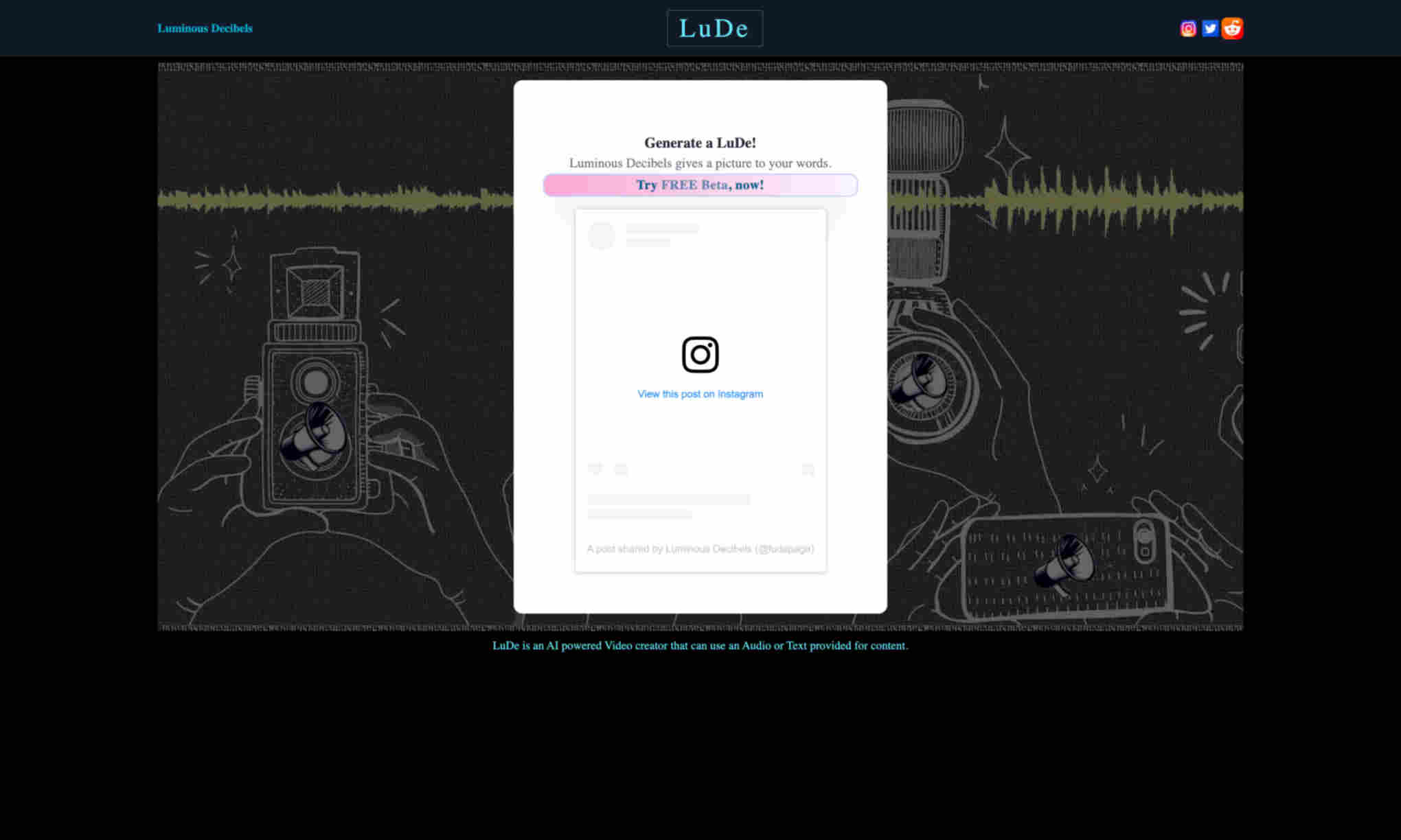 Luminous Decibels (LuDe) Homepage