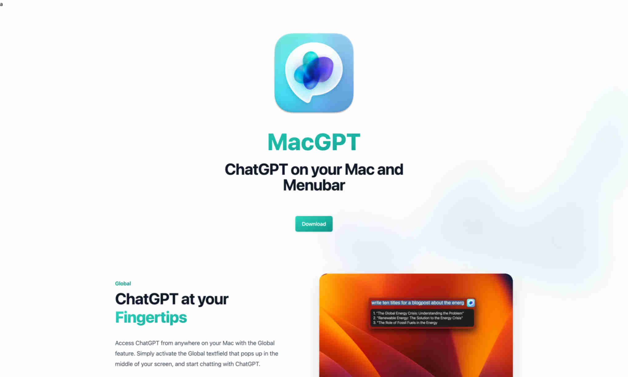 MacGPT Homepage