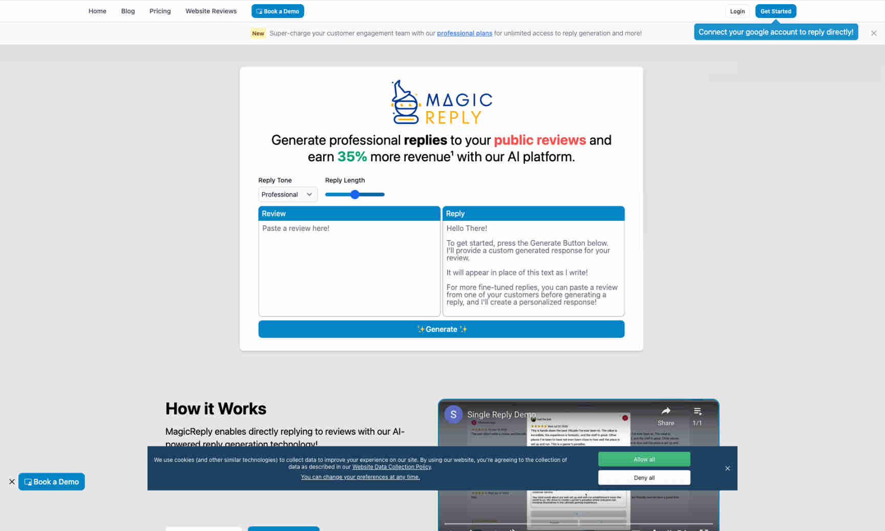 MagicReply Homepage