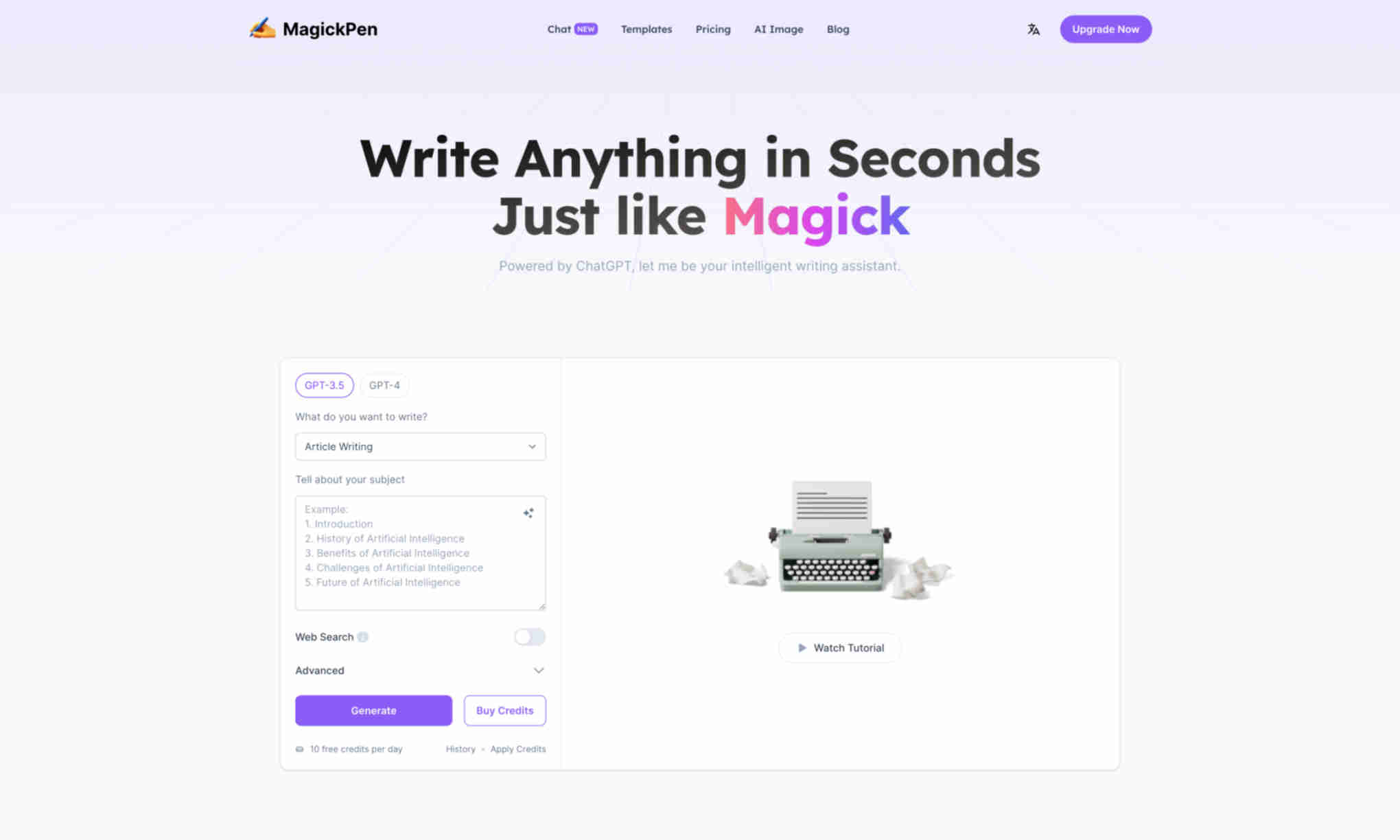 MagickPen Homepage