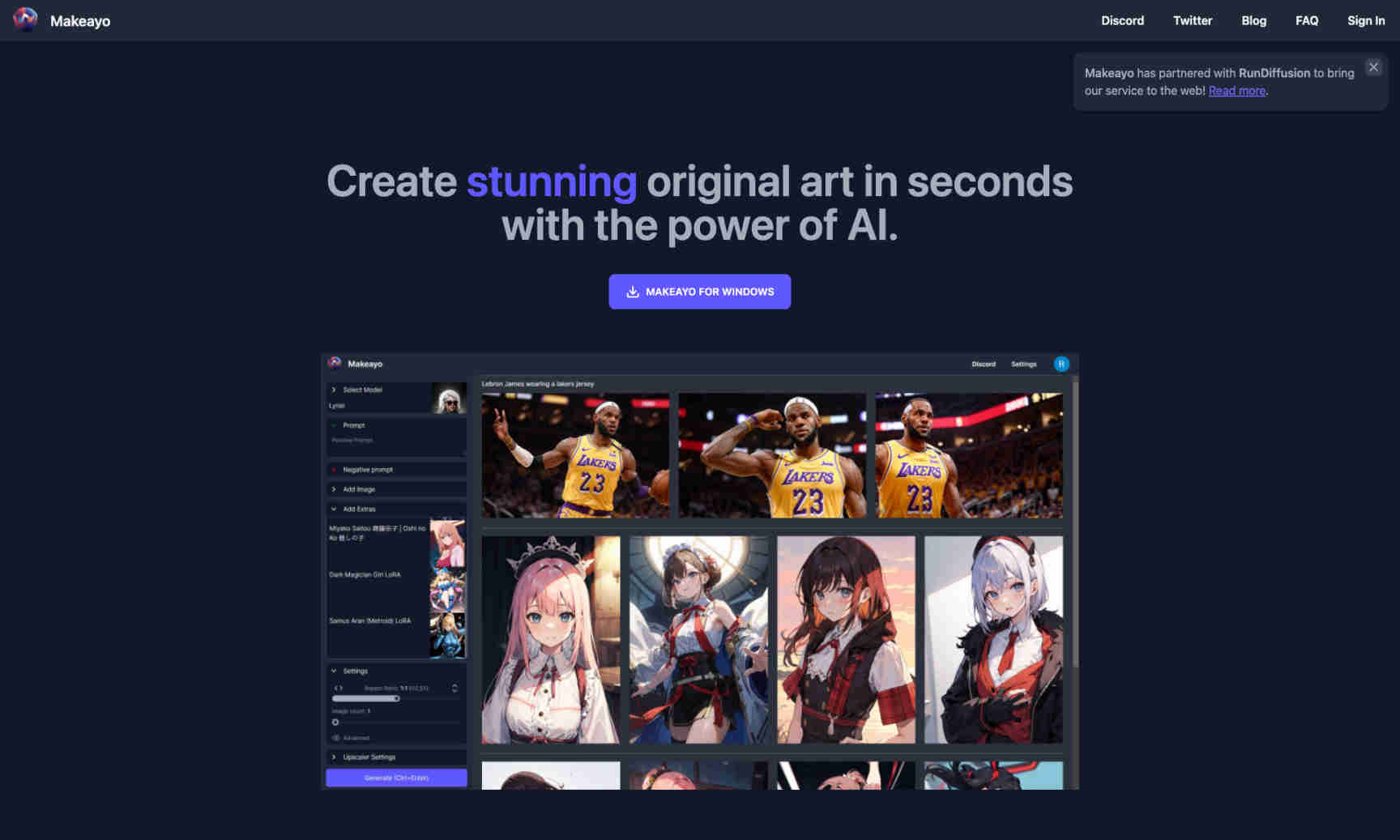 Makeayo Homepage