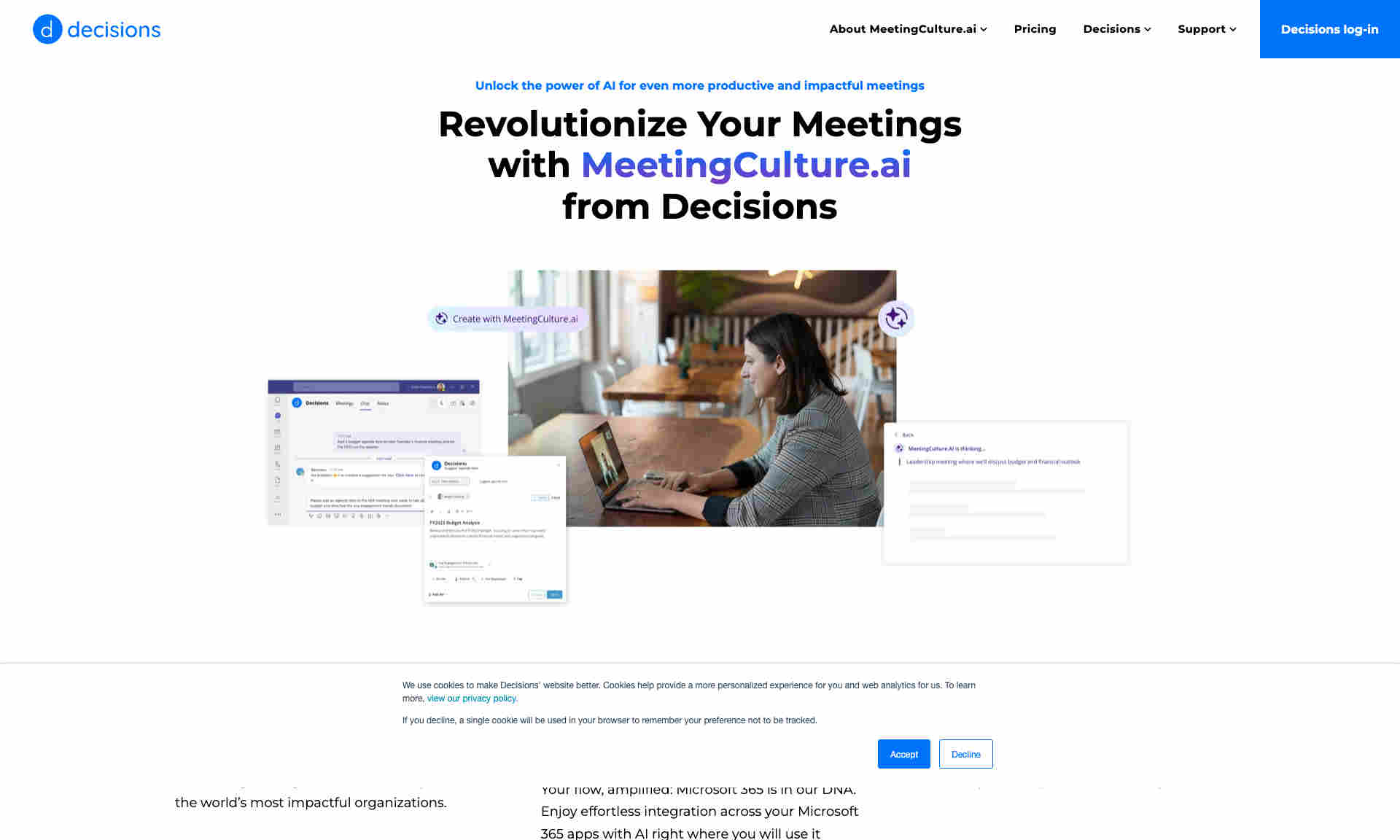 MeetingCulture.ai Homepage