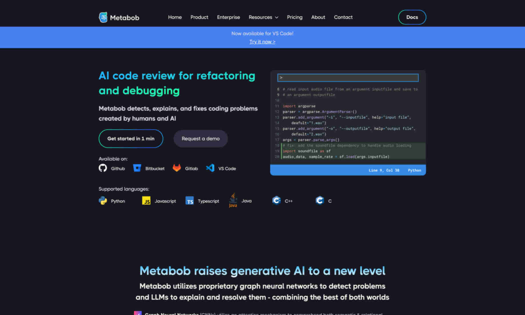 Metabob Homepage