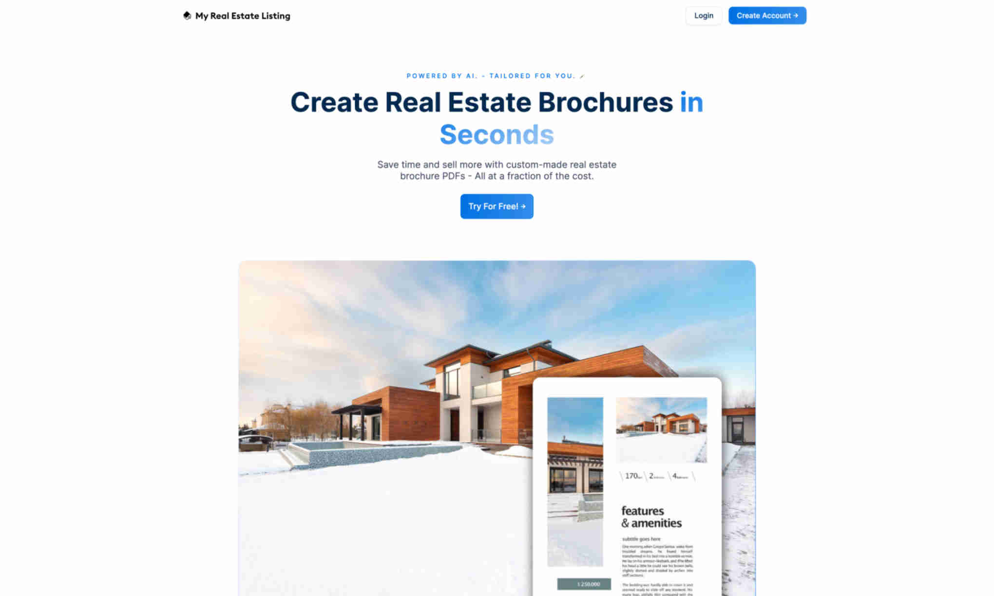 My Real Estate Listing Homepage