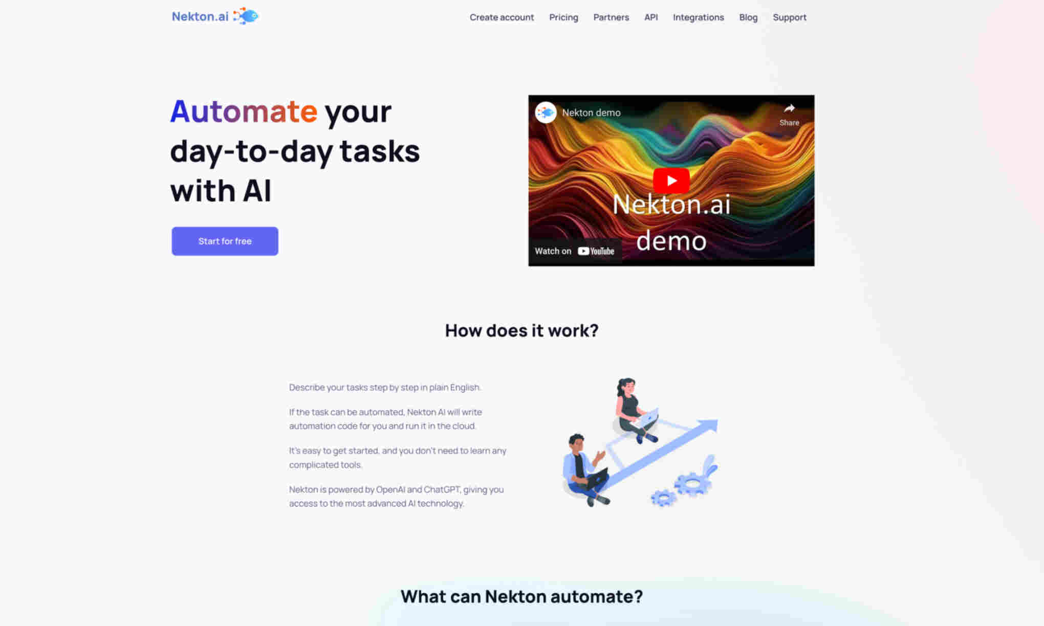 Nekton.ai Homepage