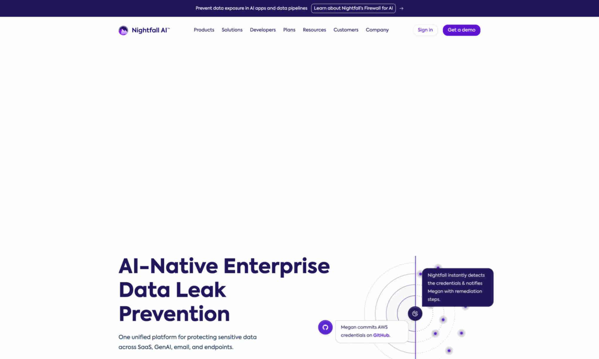 Nightfall AI Homepage