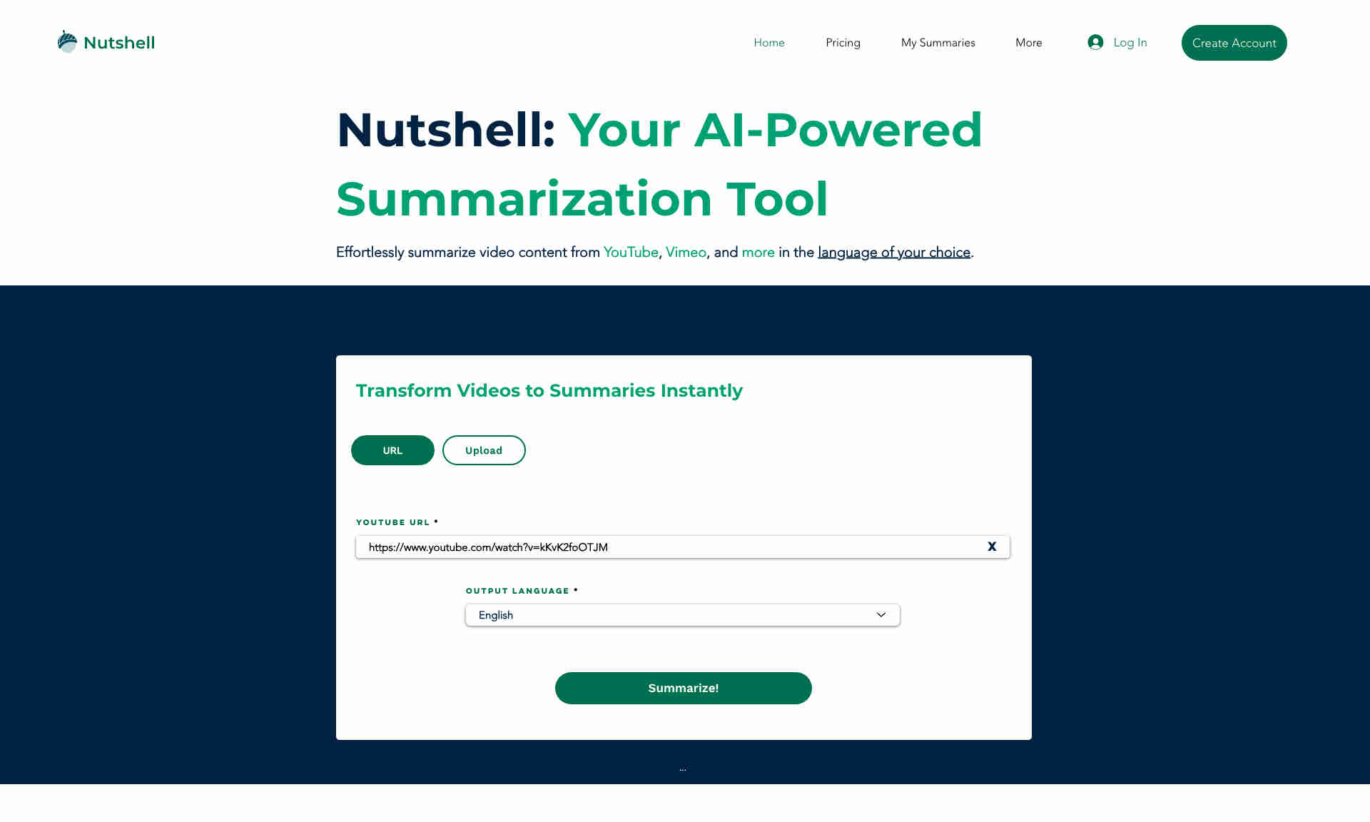 Nutshell Homepage