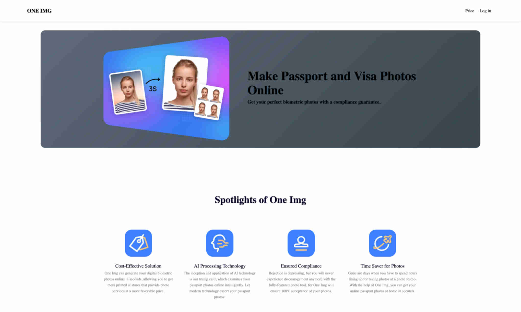 ONE IMG Homepage