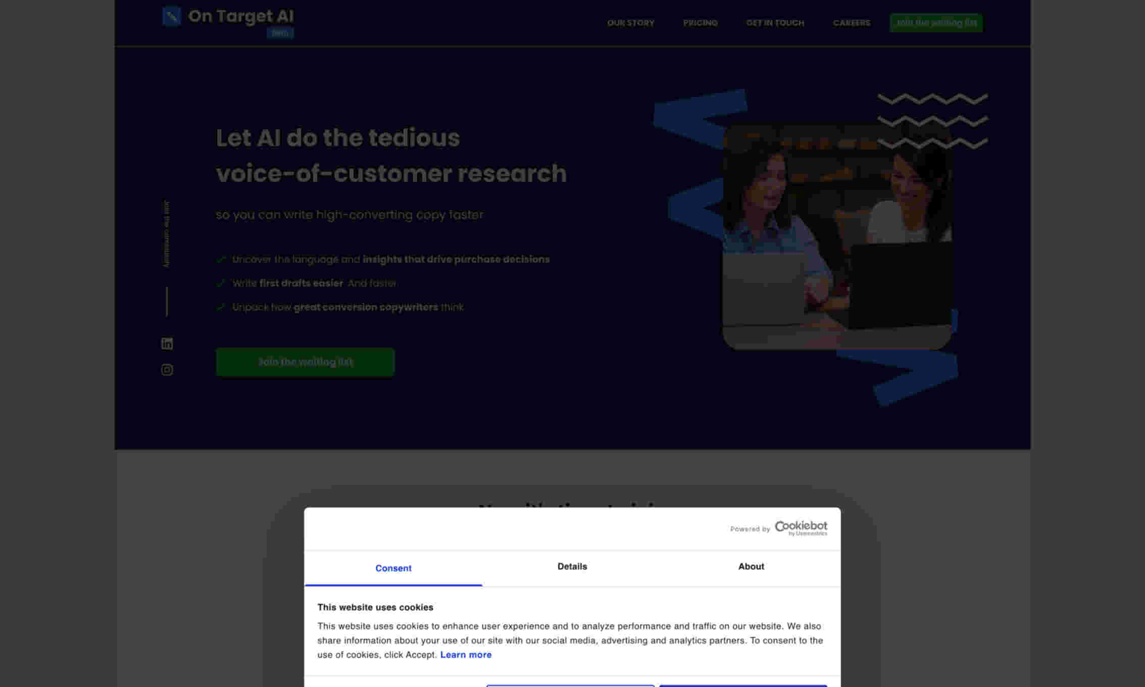 On Target AI Homepage