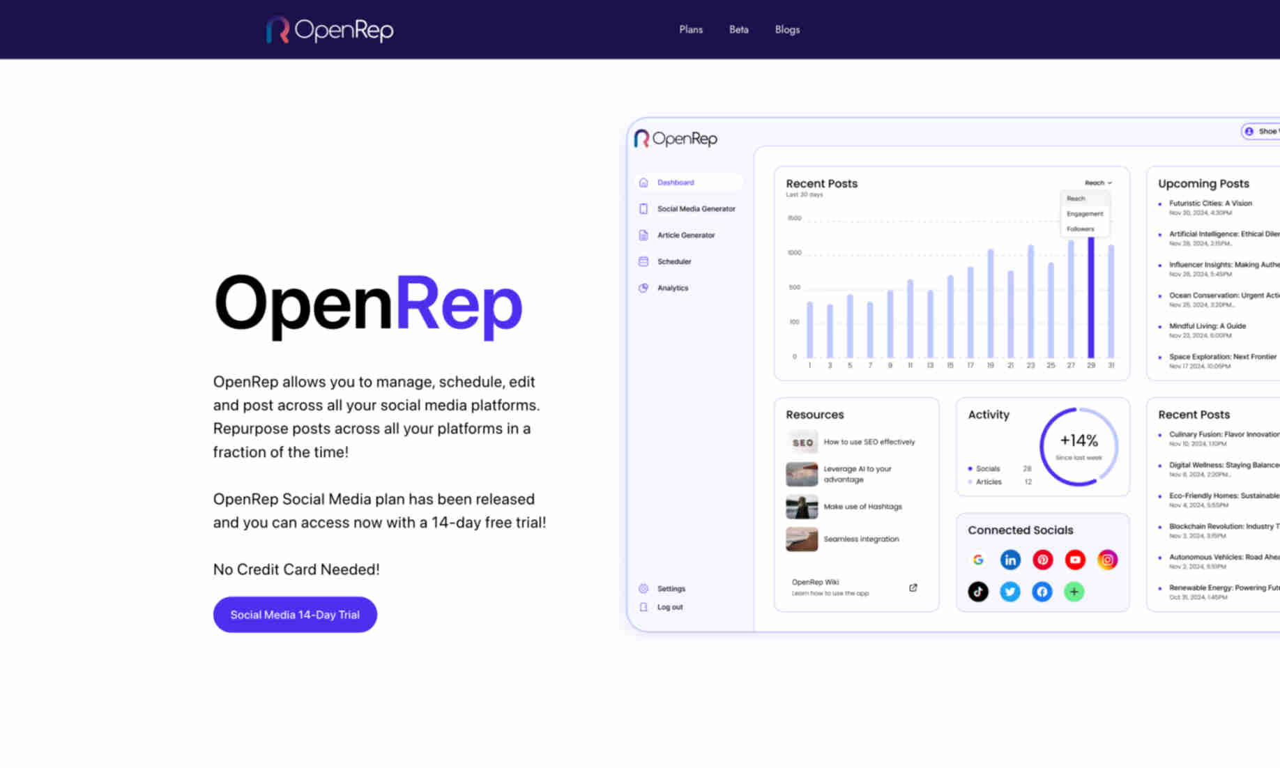 OpenRep Homepage