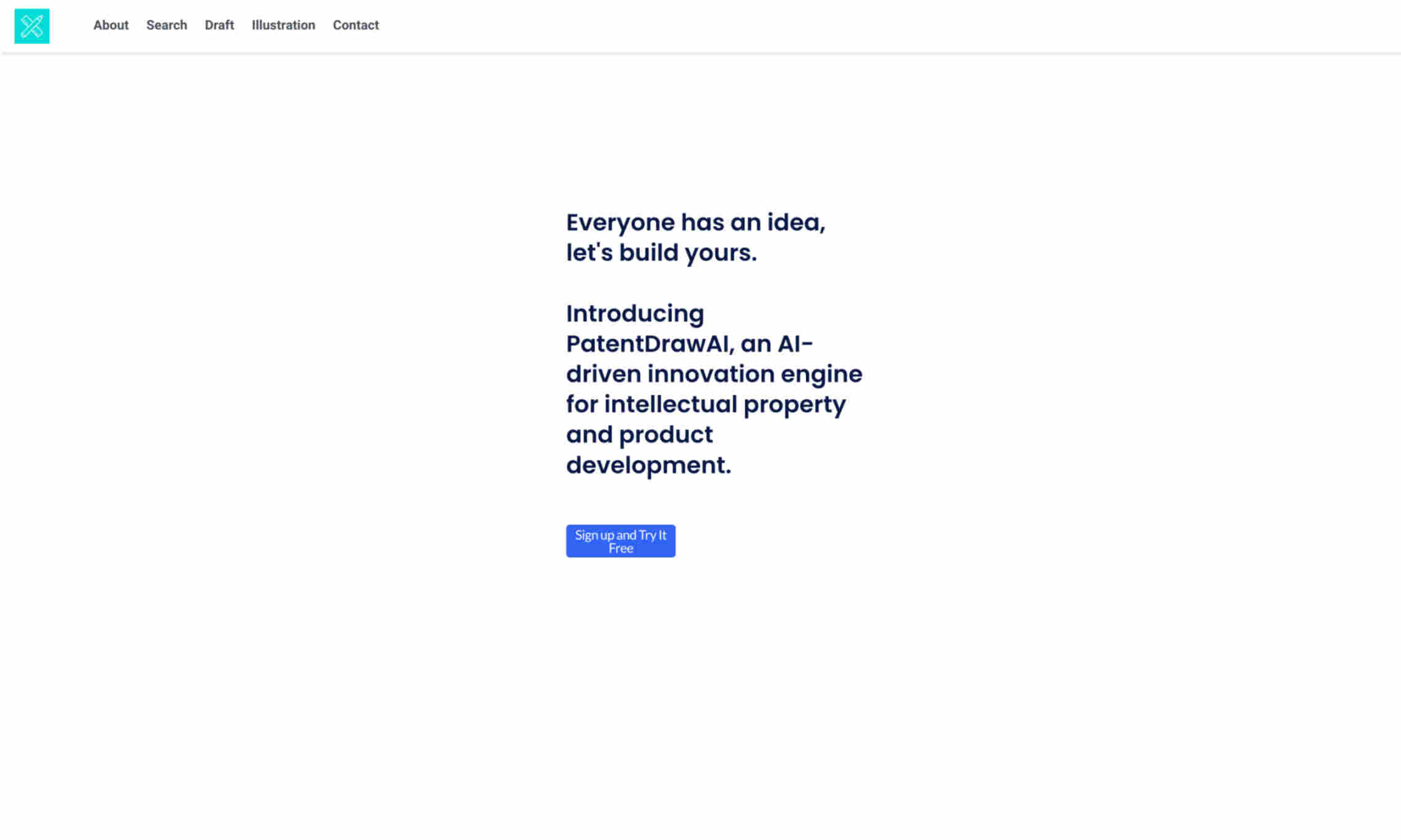 PatentDrawAI Homepage