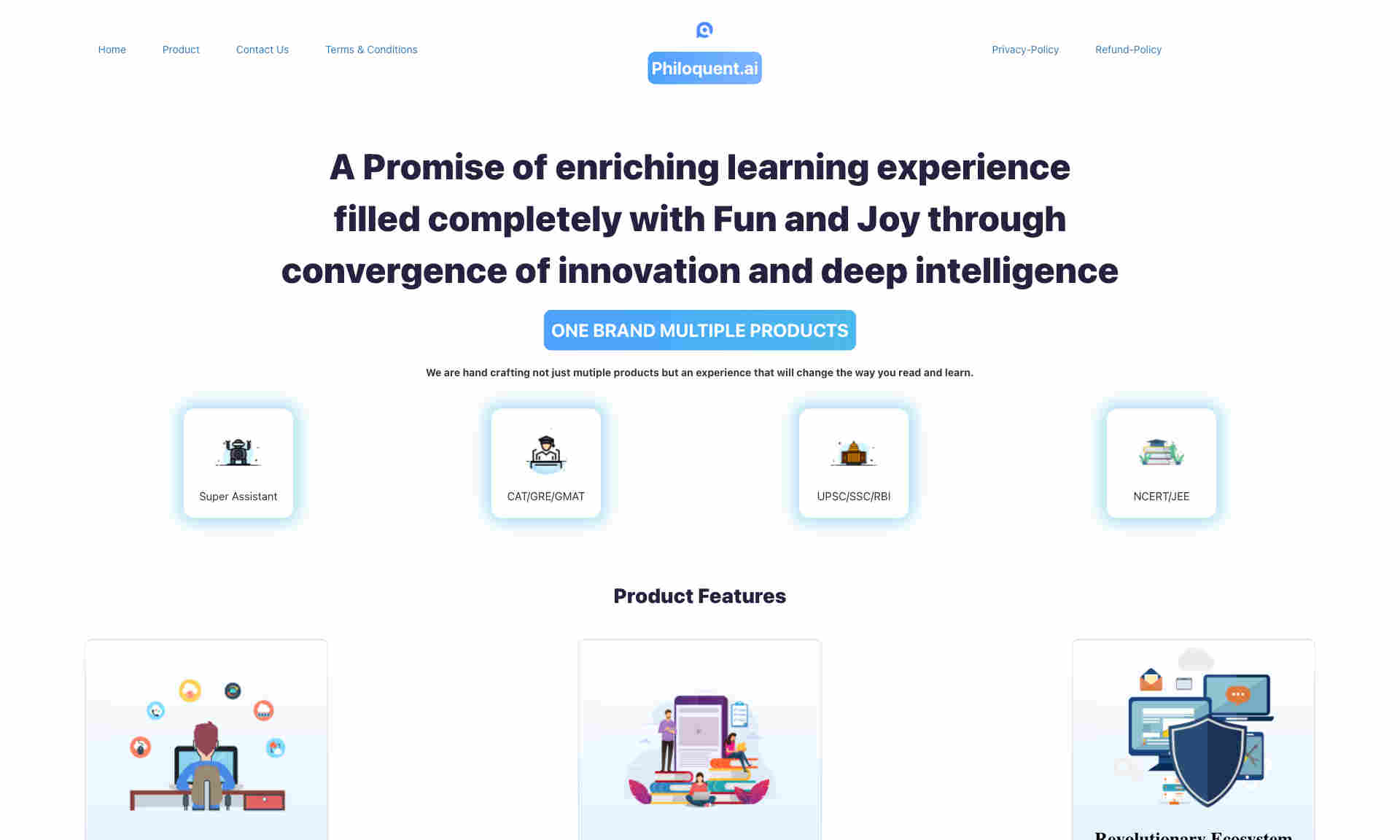 Philoquent.ai Homepage