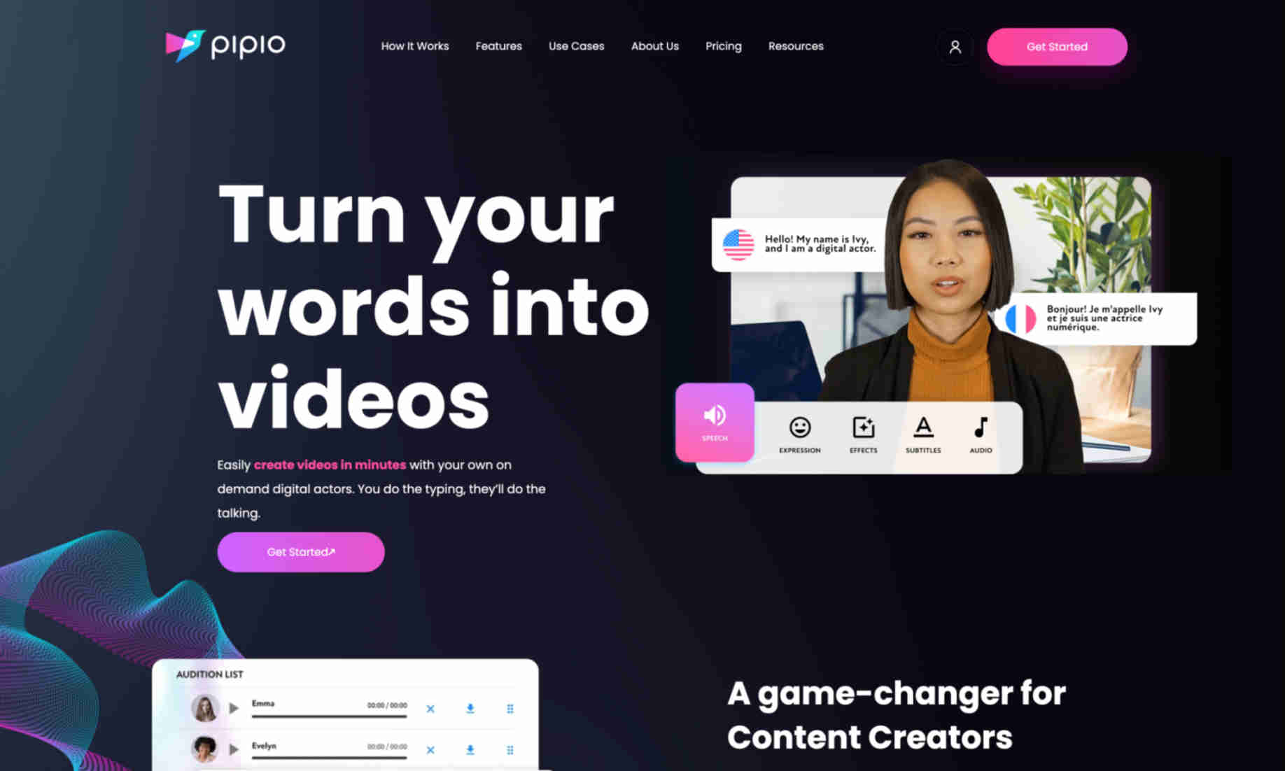 Pipio Homepage