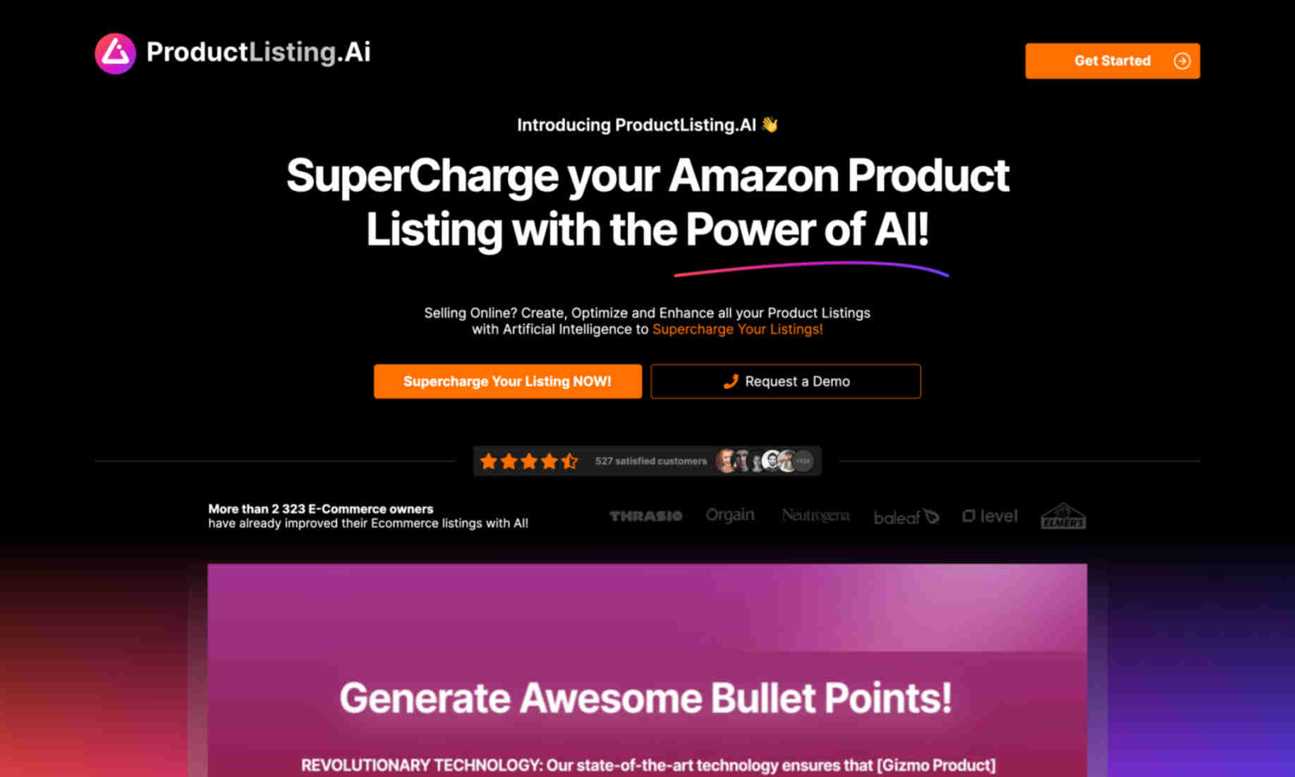 ProductListing.AI Homepage