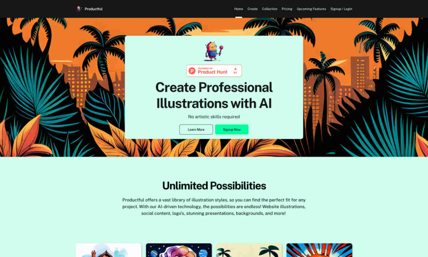 Productful Homepage