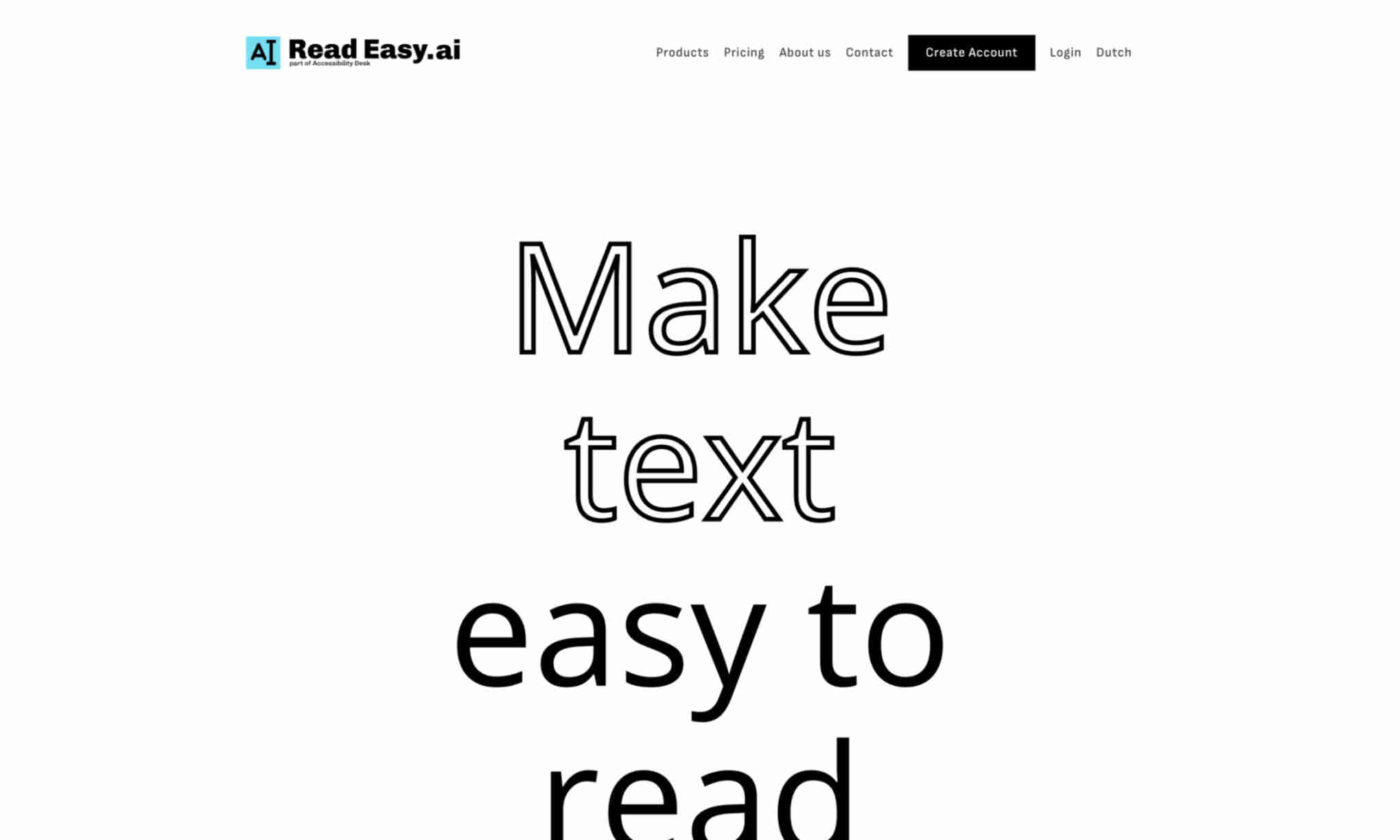 ReadEasy.ai Homepage