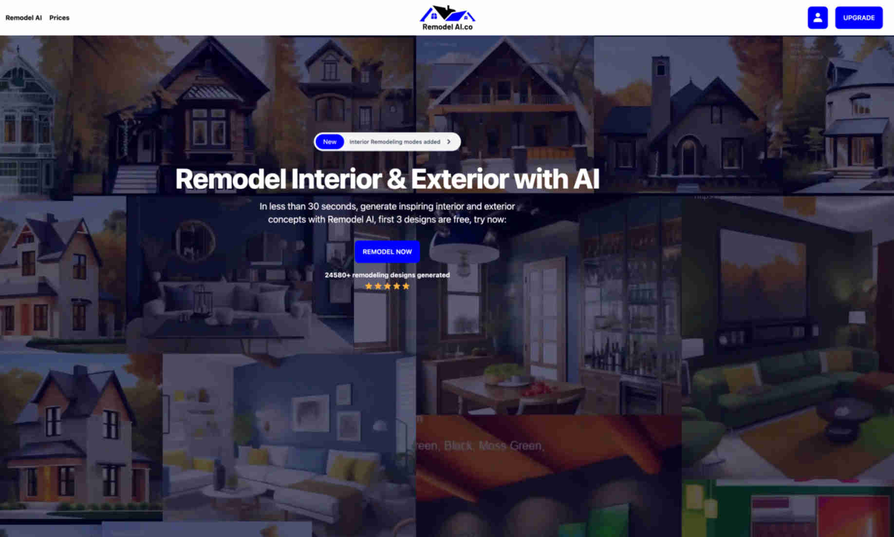 Remodel AI Homepage