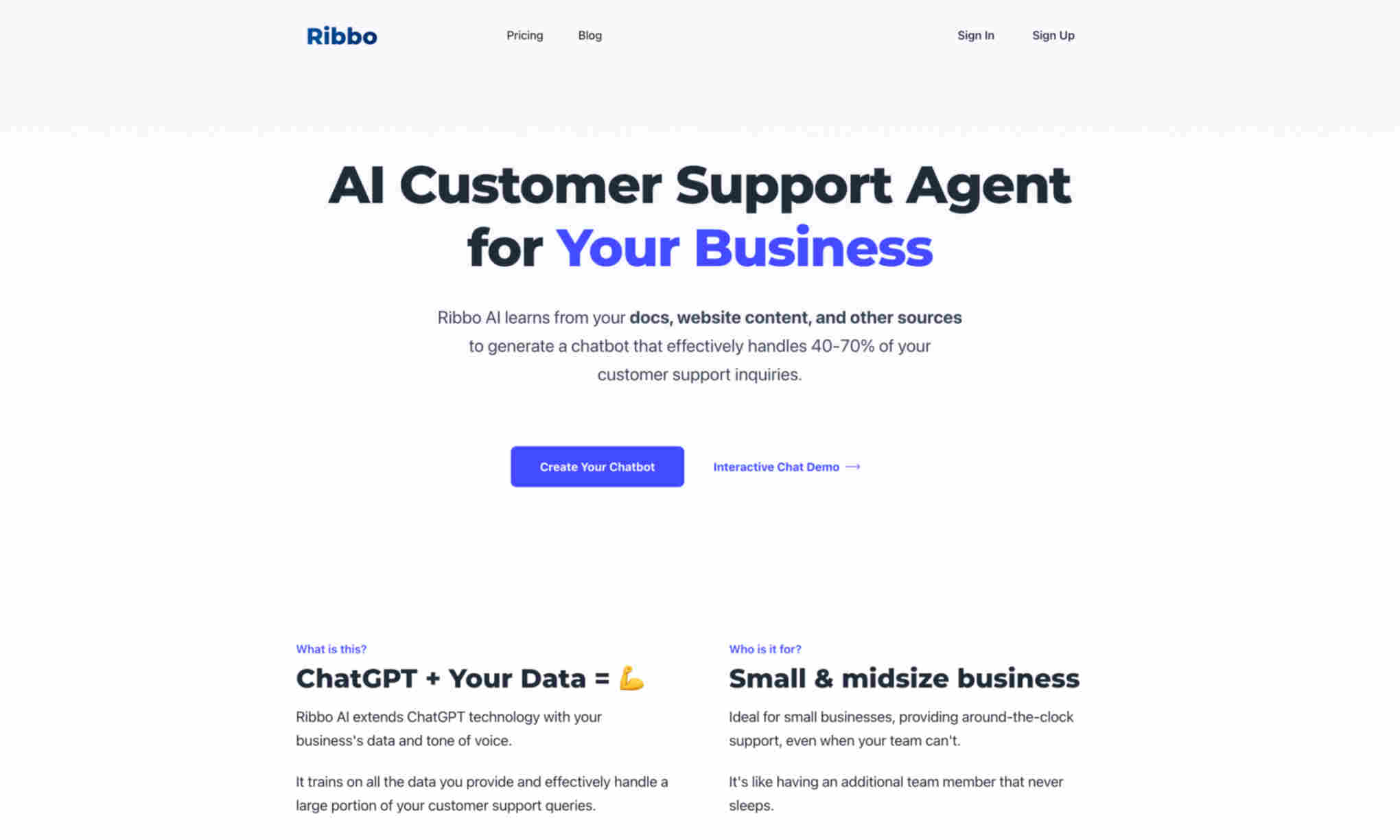 Ribbo Homepage