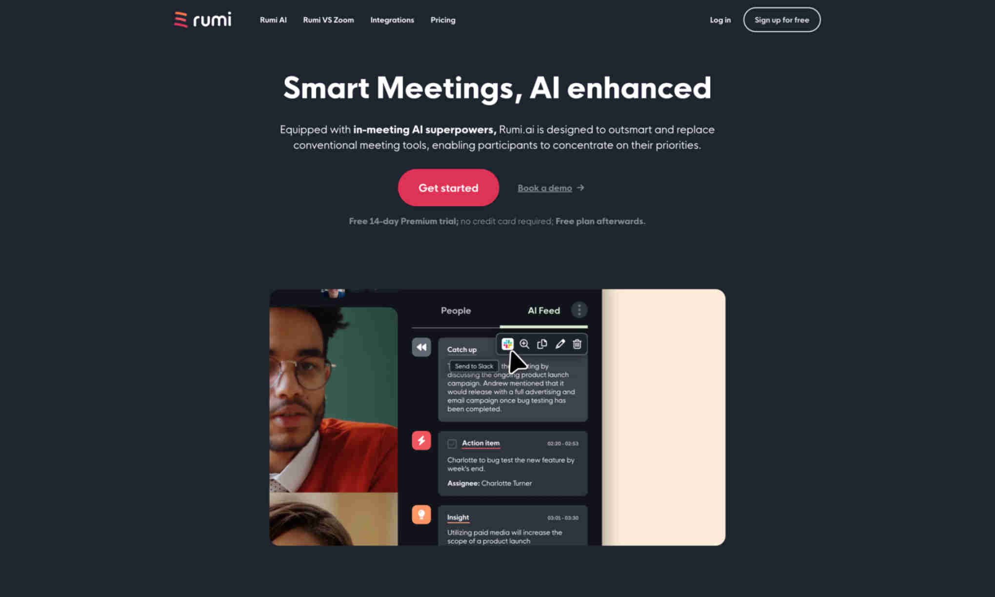 Rumi.ai Homepage