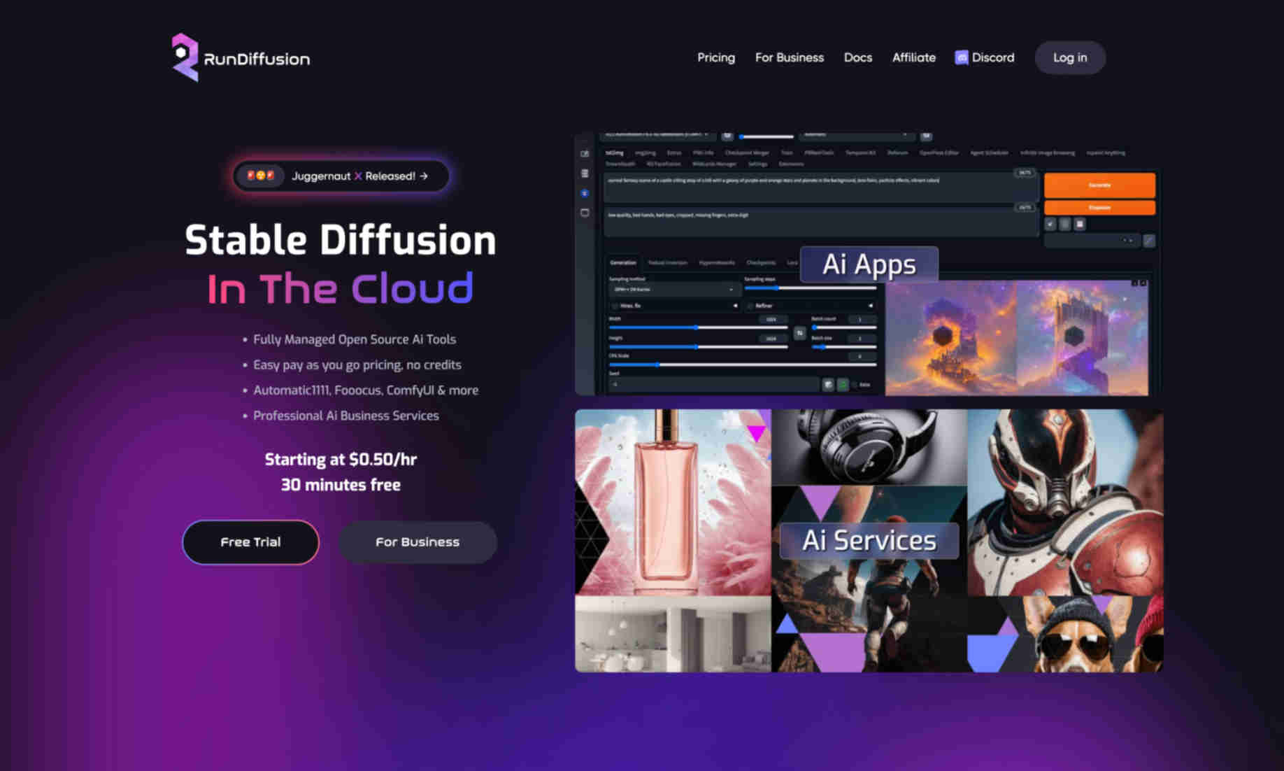 RunDiffusion Homepage