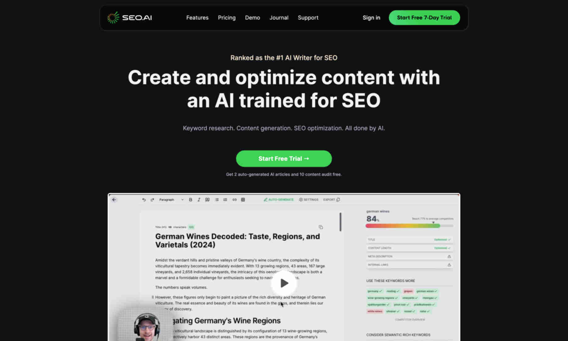 SEO.ai Homepage