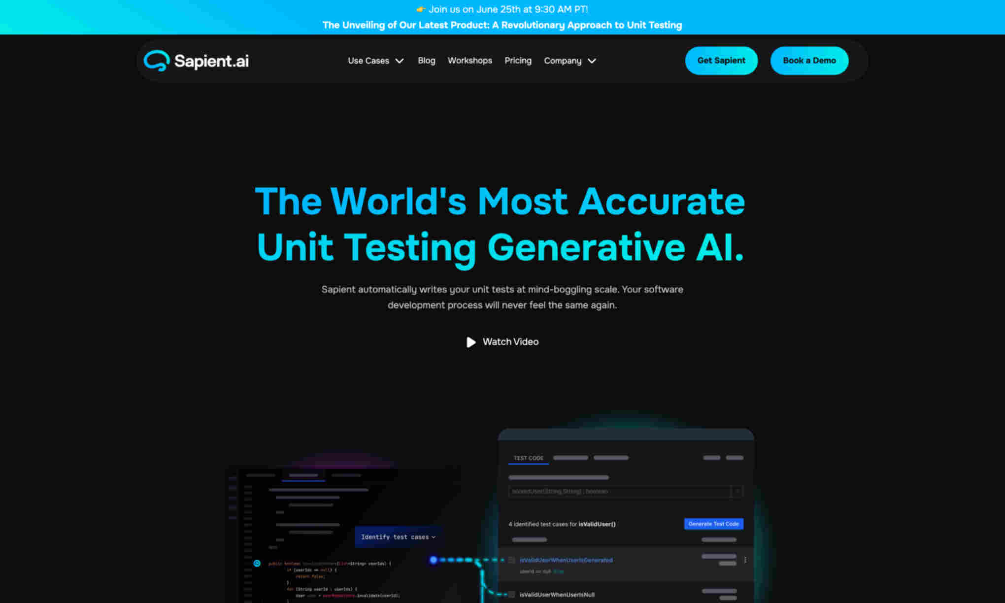 Sapient.ai Homepage