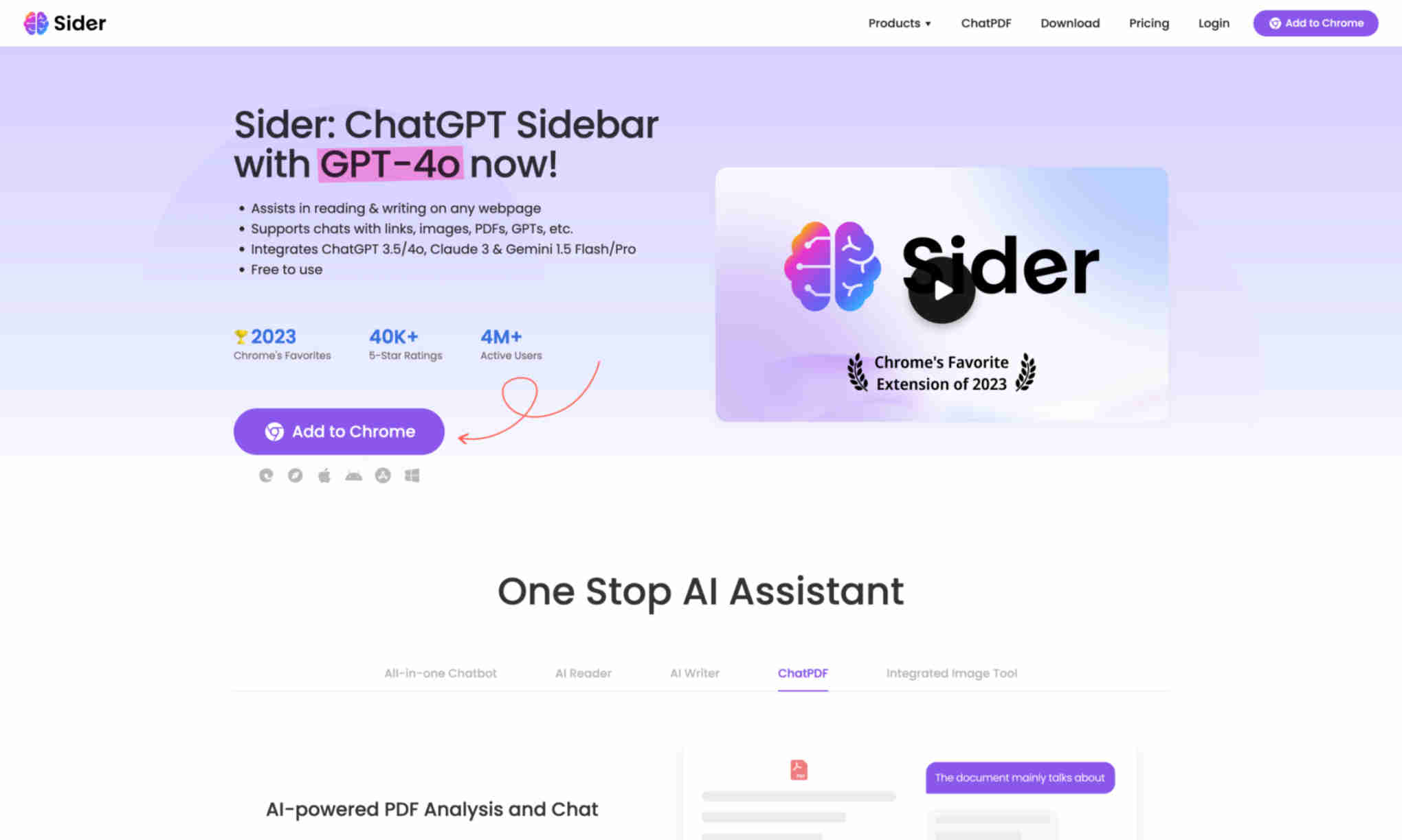 Sider Homepage