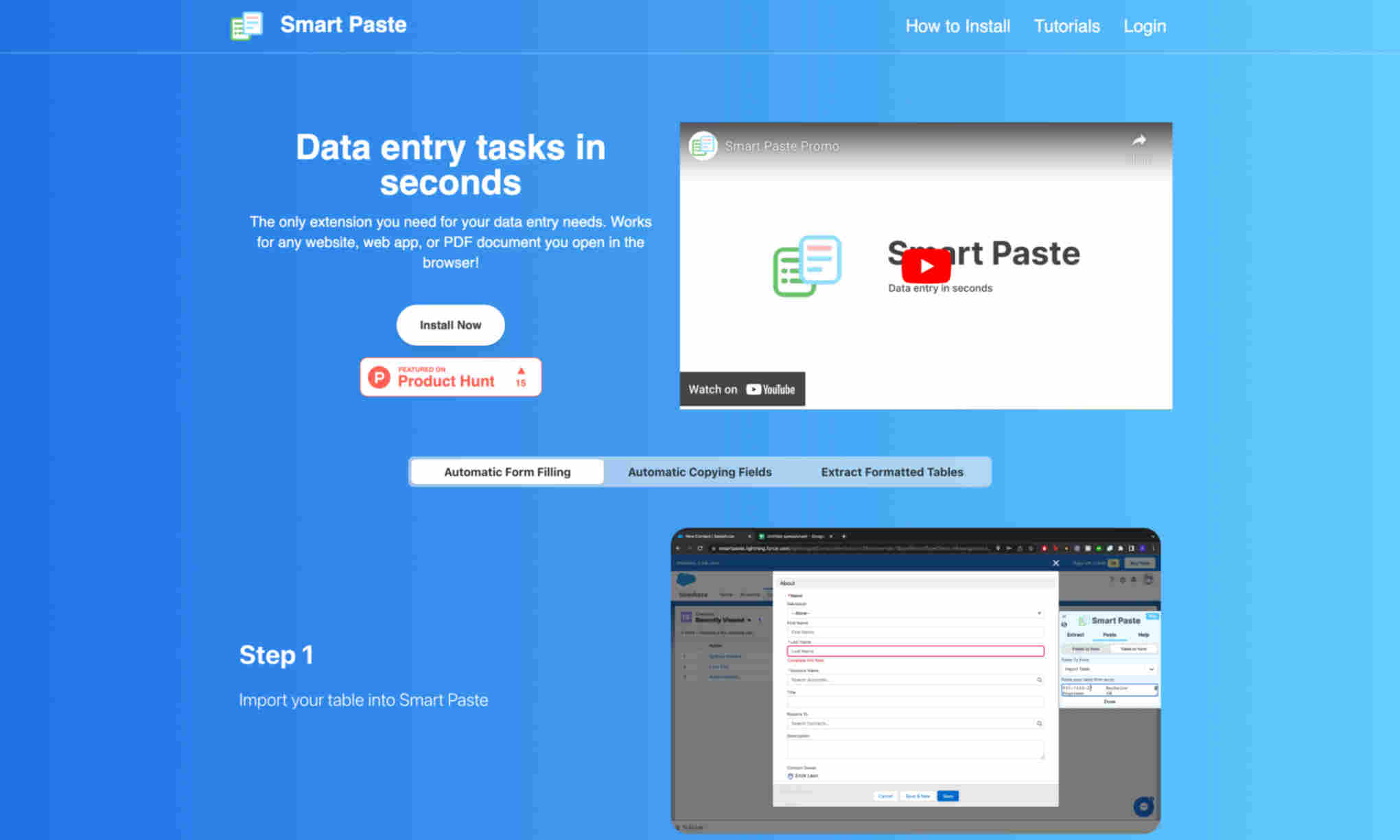 Smart Paste Homepage