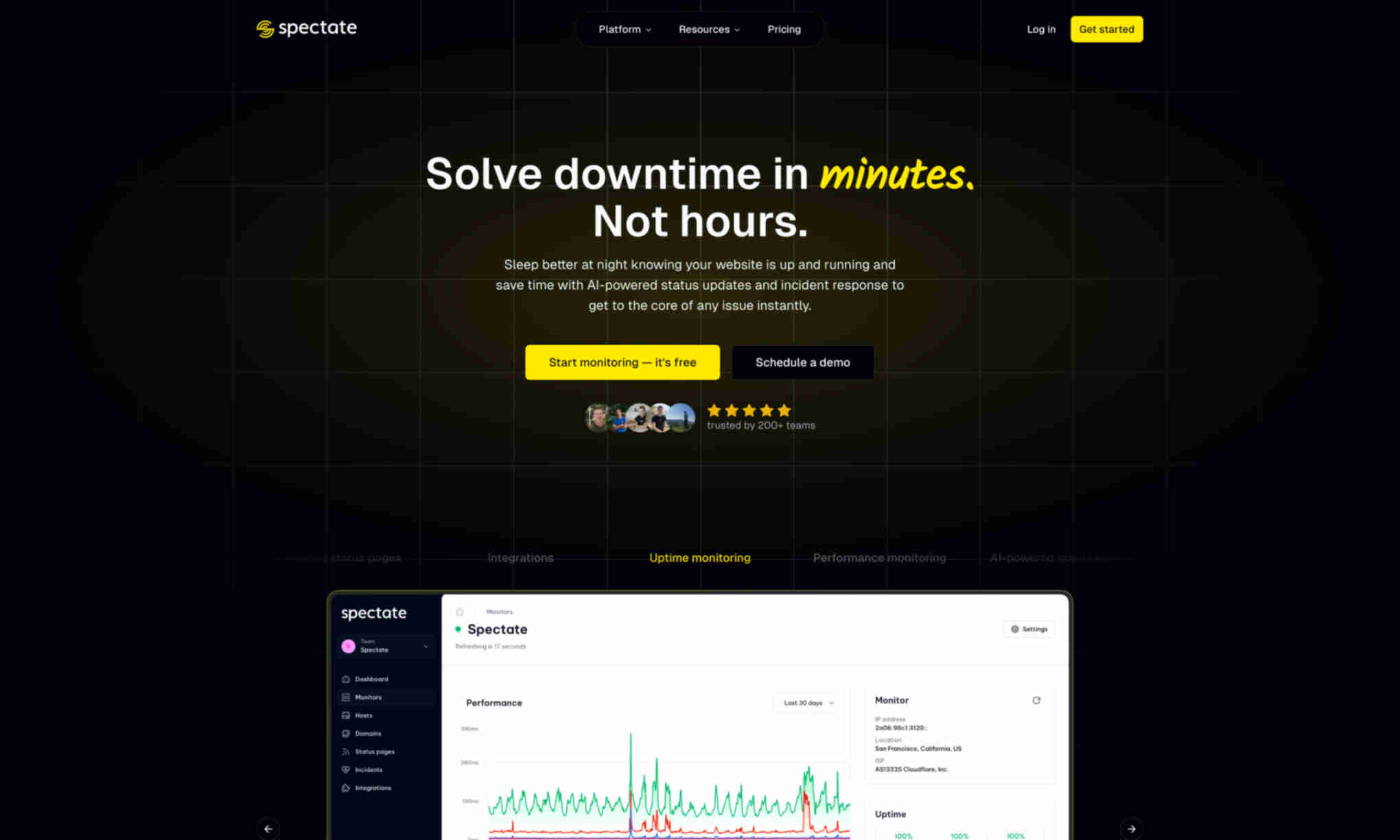 Spectate AI Homepage