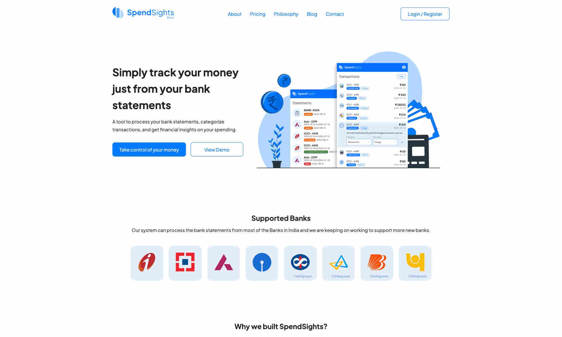 SpendSights Homepage